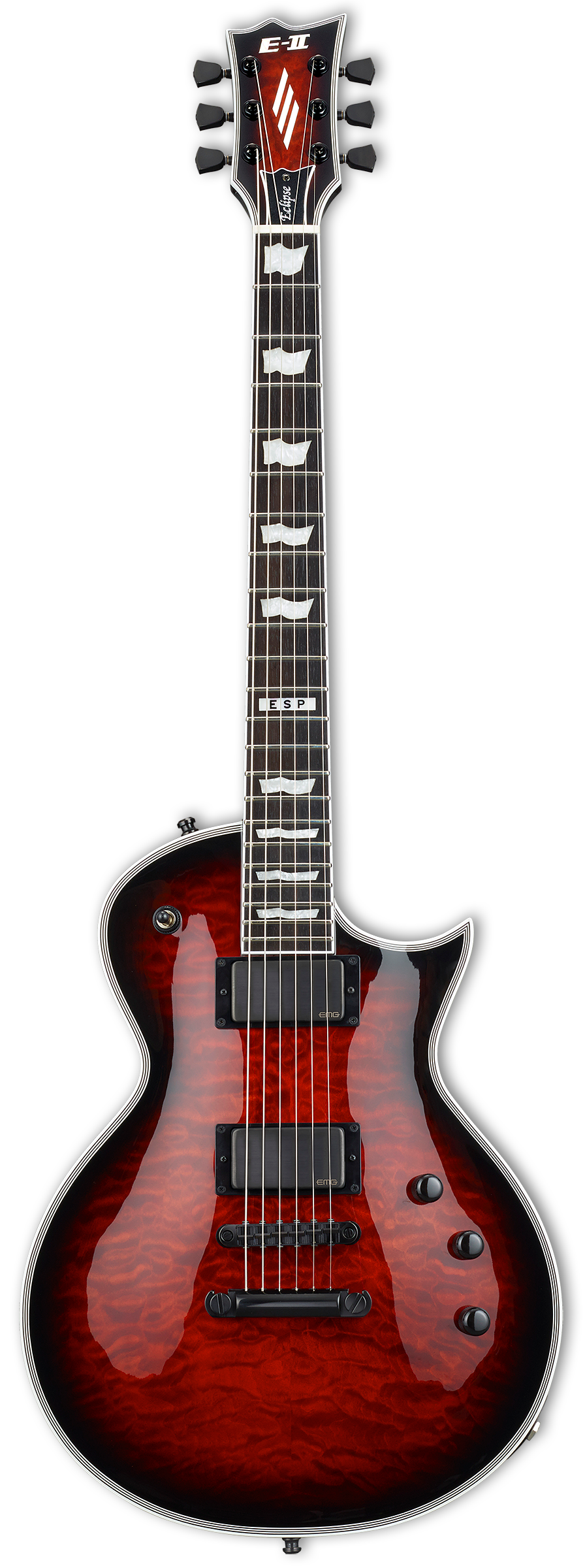 E-II Eclipse See Thru Black Cherry Sunburst