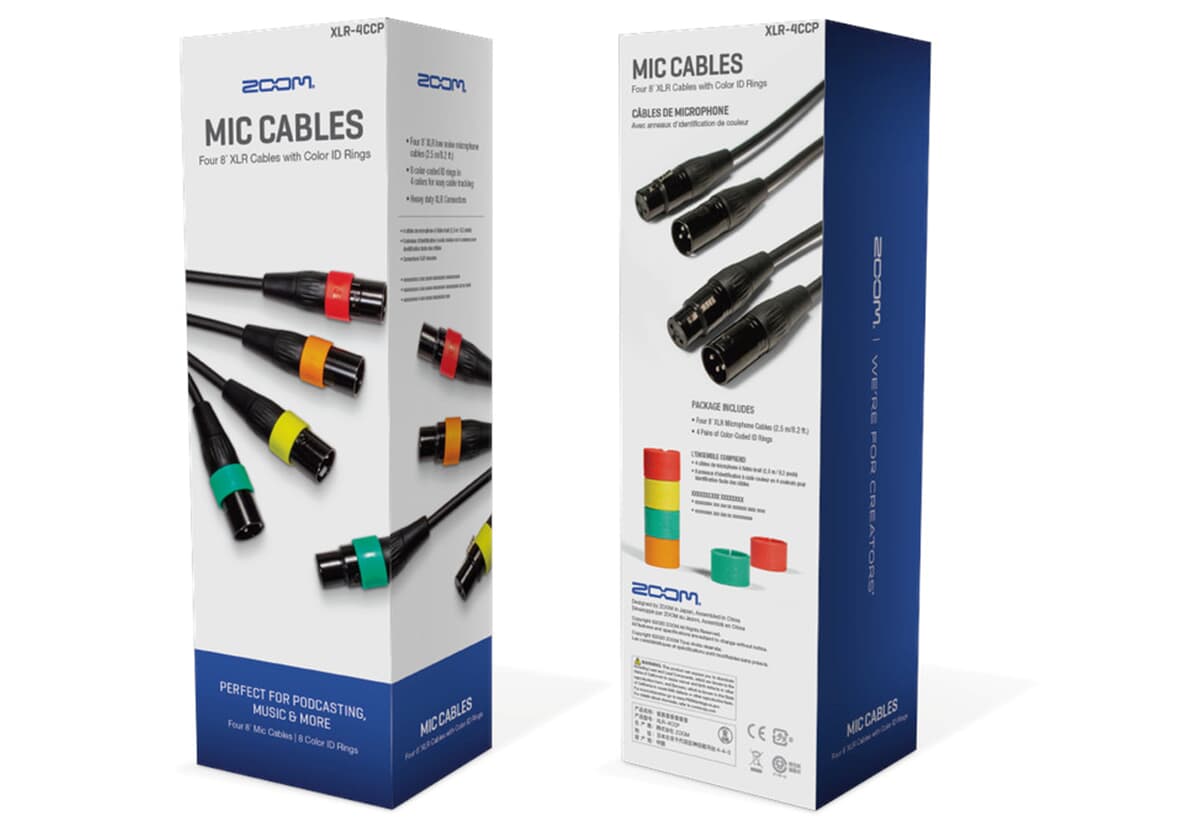 XLR-4C/CP XLR Mikrofonkabel mit ID Ringen