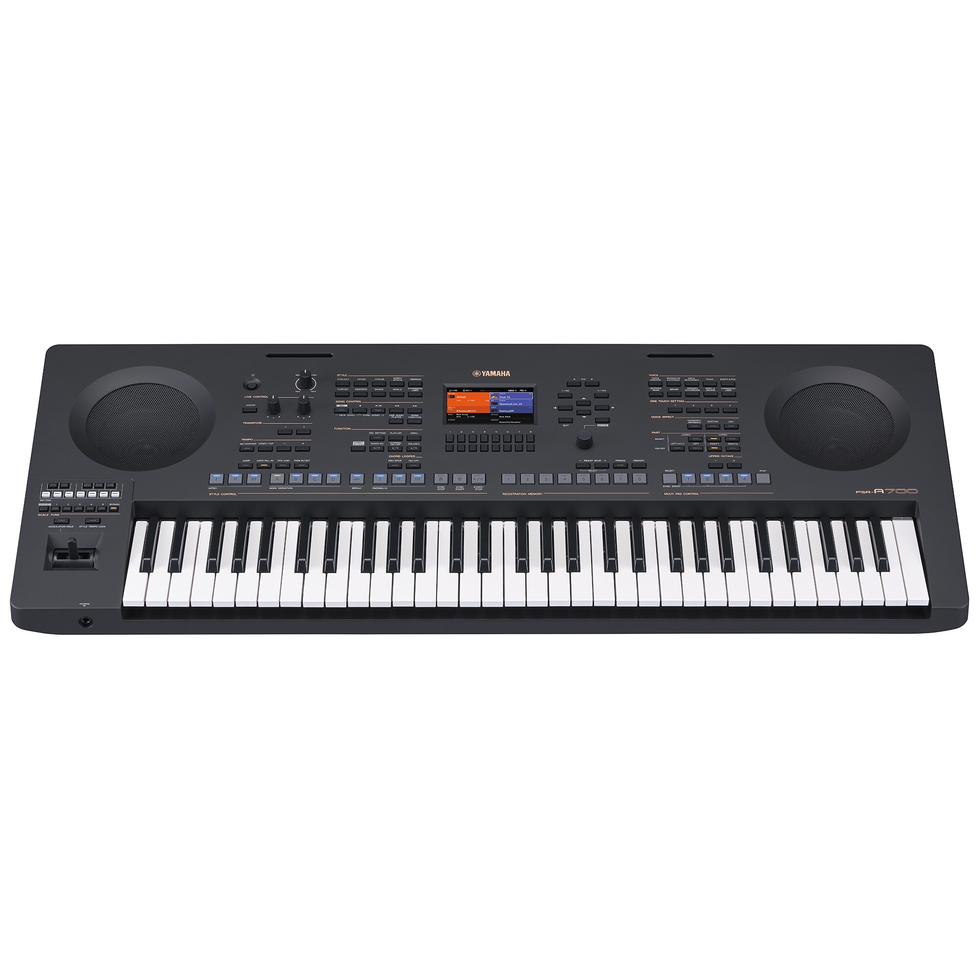 Keyboard, Synthesizer, 61 Tasten, Lautsprecher, Schwarz