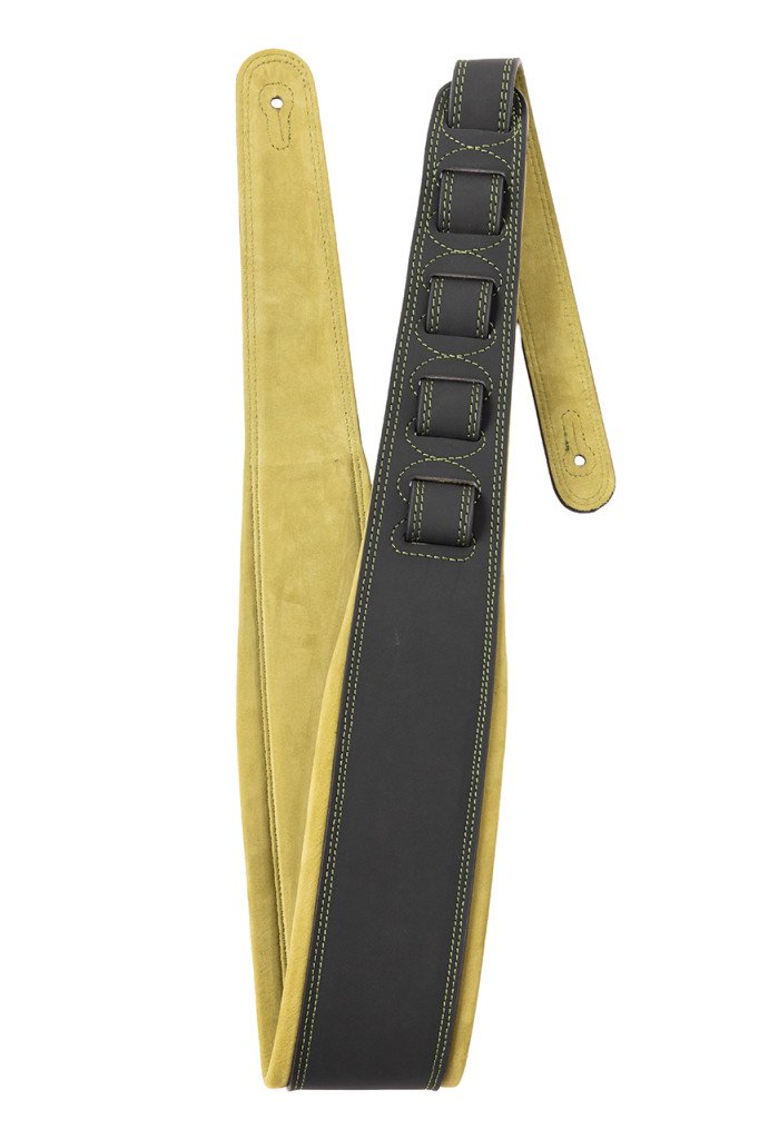 Gitarrengurt Leder Green