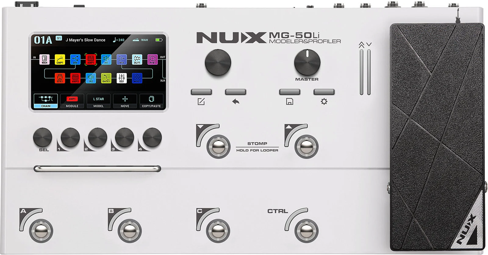 NUX MG-50Li Multi-Effekt-Prozessor frontal