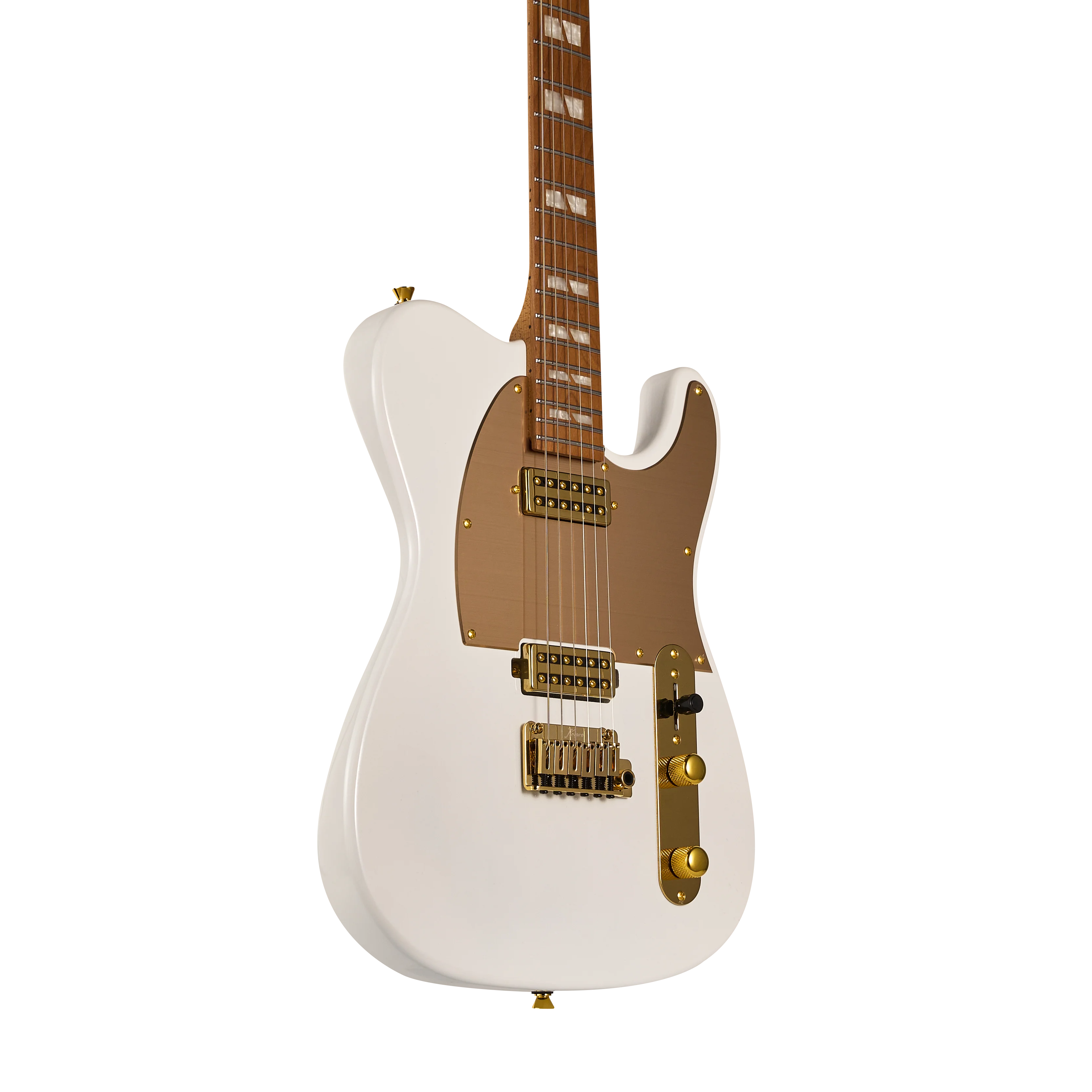 KT-Standard Gold HH Rosewood Pearl White E-Gitarre