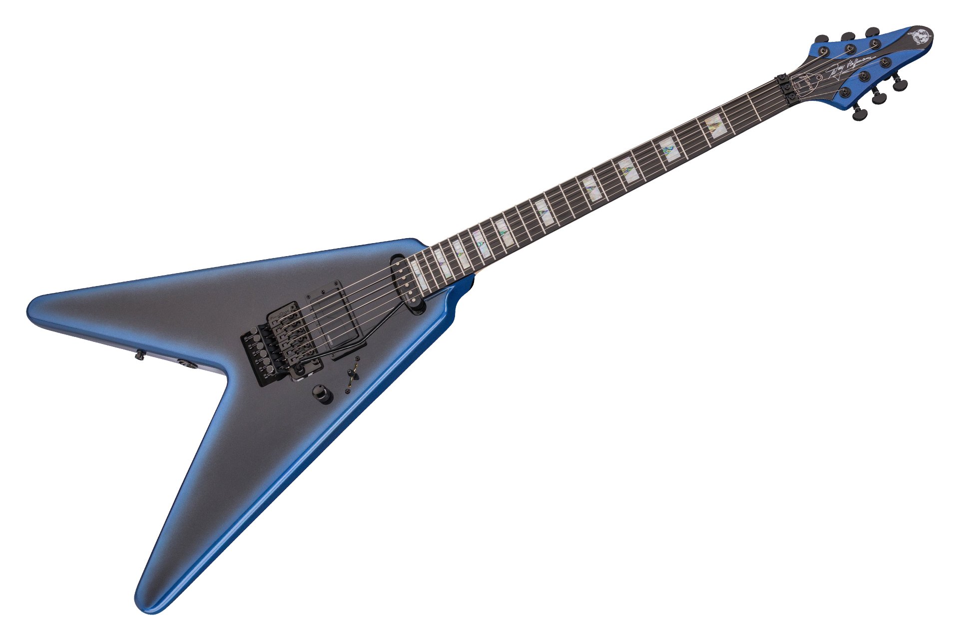 Artist Line Shark Series WH-1, w/ Floyd Rose - Solid Dark Night Metallic High Polish