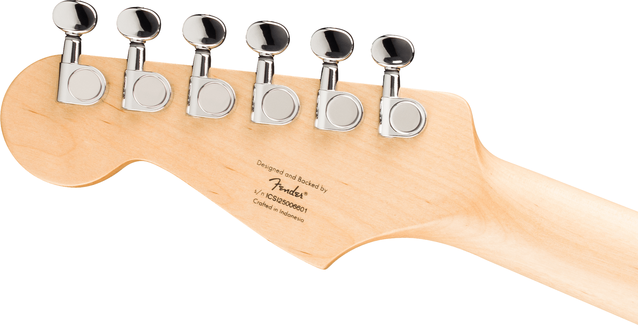 Gitarrenhals, Stimmmechaniken, Sechs-in-einer-Reihe, Ahornholz, Chrombeschichtung