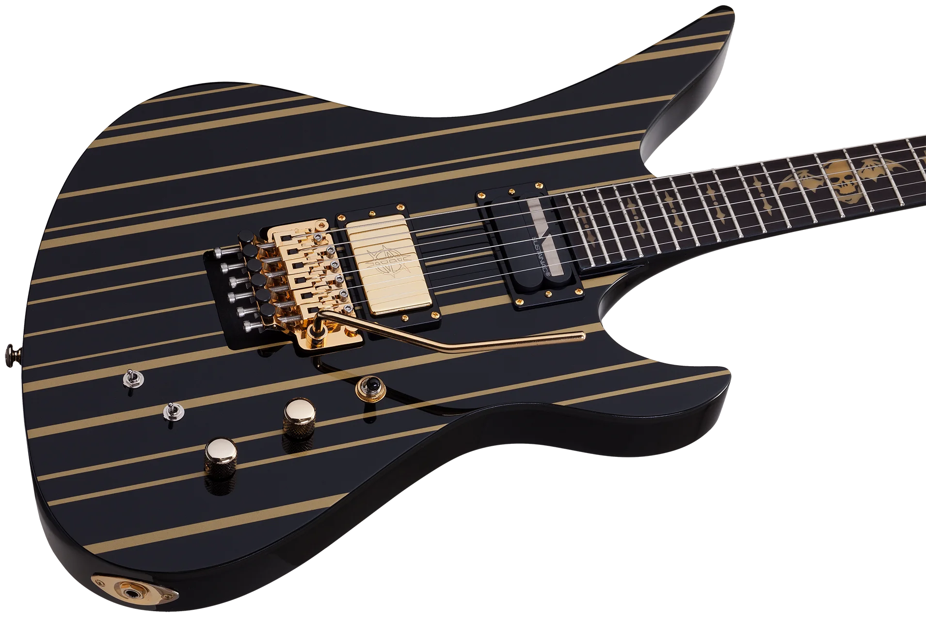 Synyster Gates Custom S Black/Gold Stripes E-Gitarre