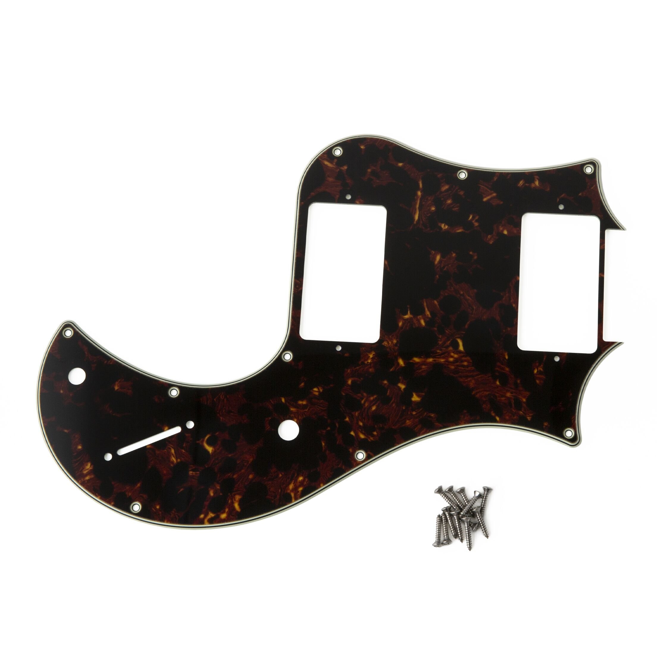 S2 Standard 24 Pickguard, 4-Ply, Tortoise/Mint/Black/Mint