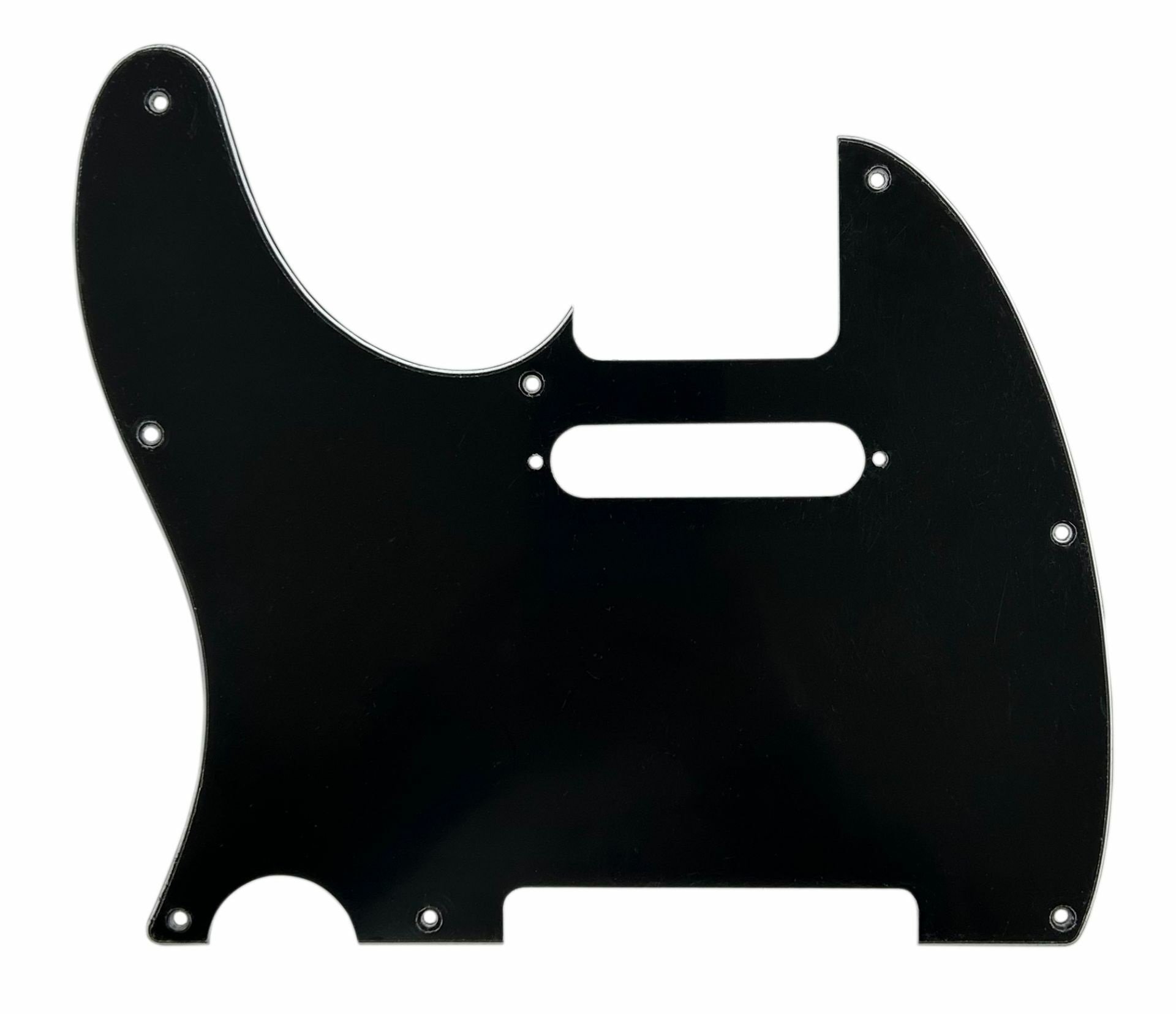 T-Style Pickguard (DPP TL BWB SS LH), Black, Lefthand