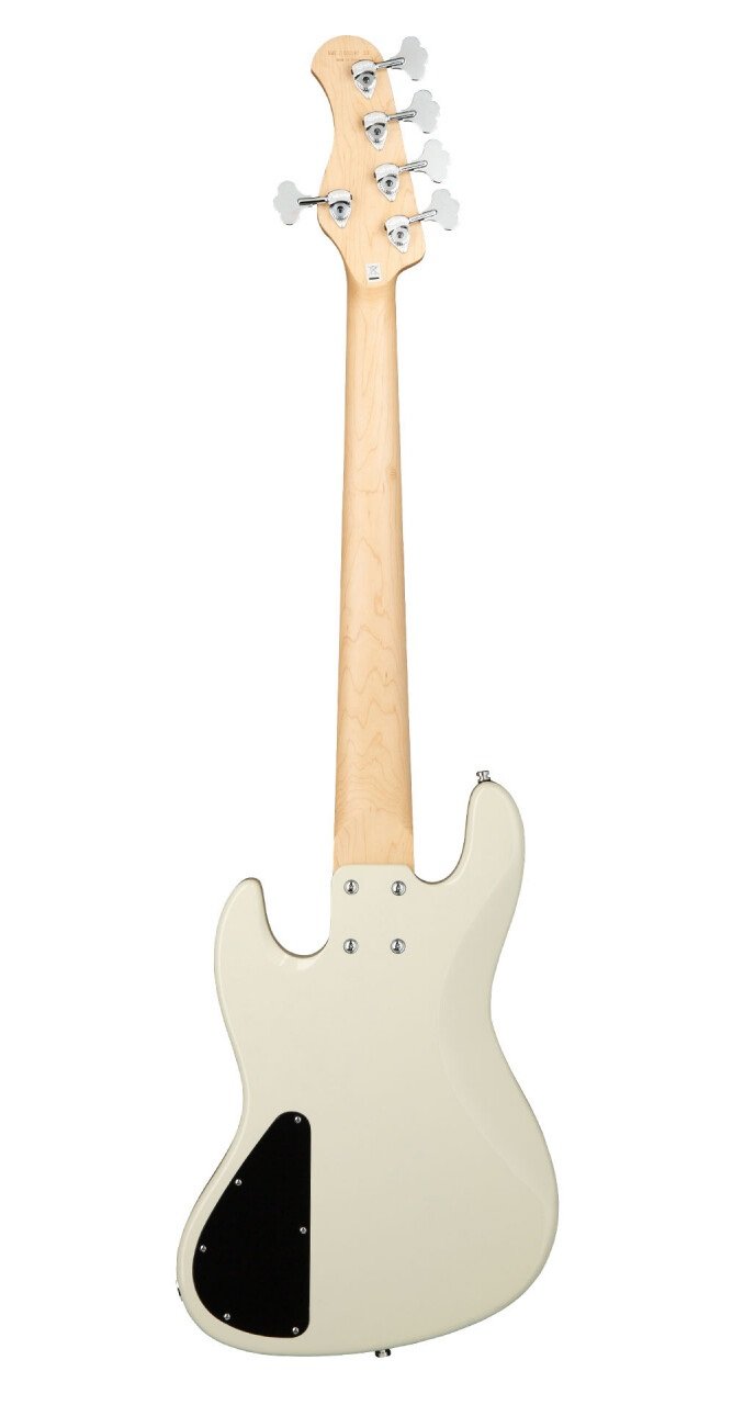 MetroExpress 21-Fret Hybrid P/J Bass - Solid Olympic White High Polish 