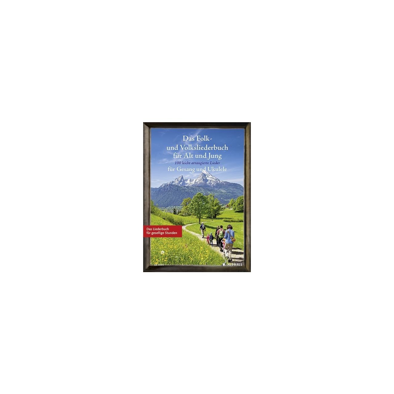 Das Folk- und Volksliederbuch für Alt und Jung - 100 leicht arrangierte Lieder für Gesang und Uku