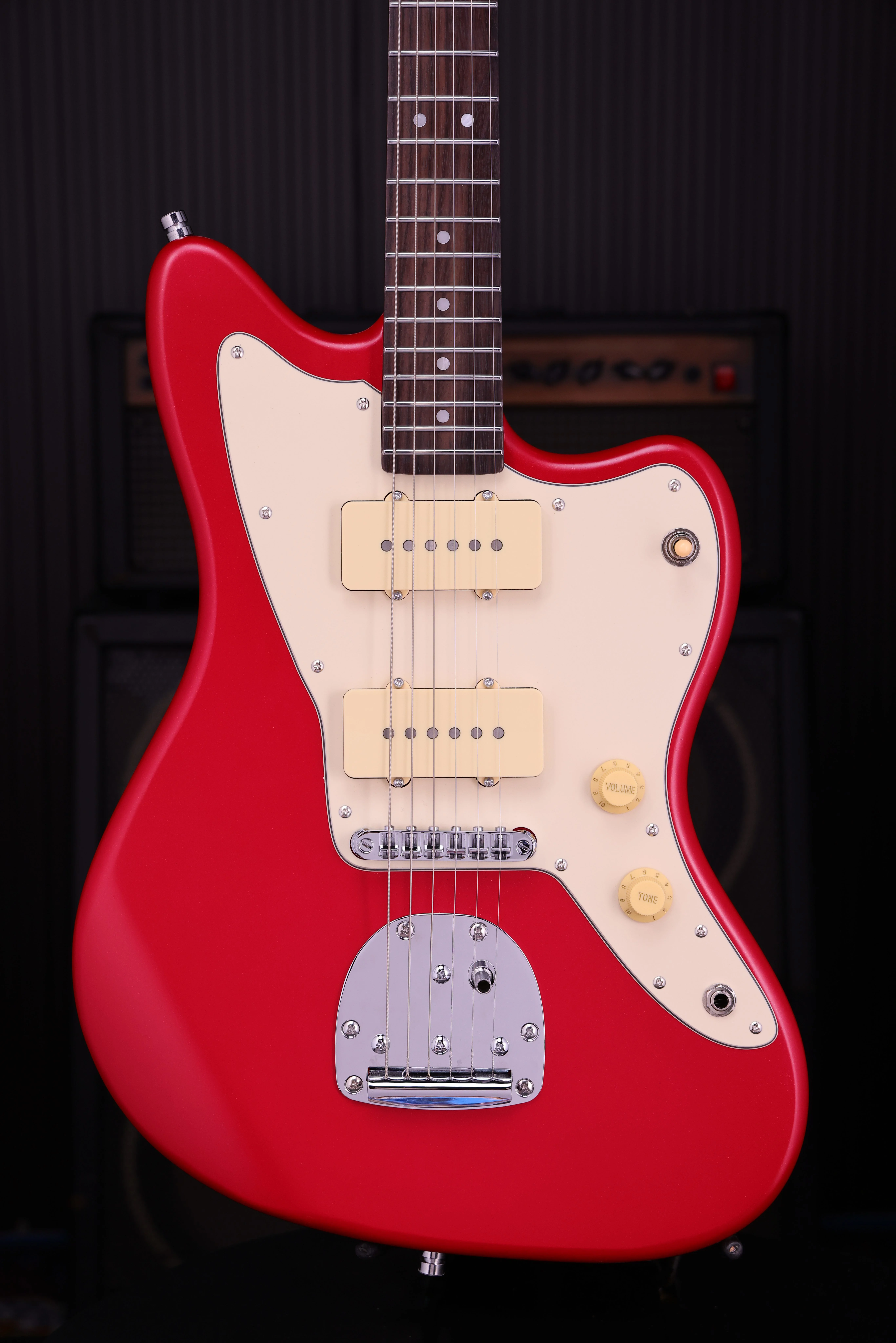 PJ-3 Candy Red P90 E-Gitarre