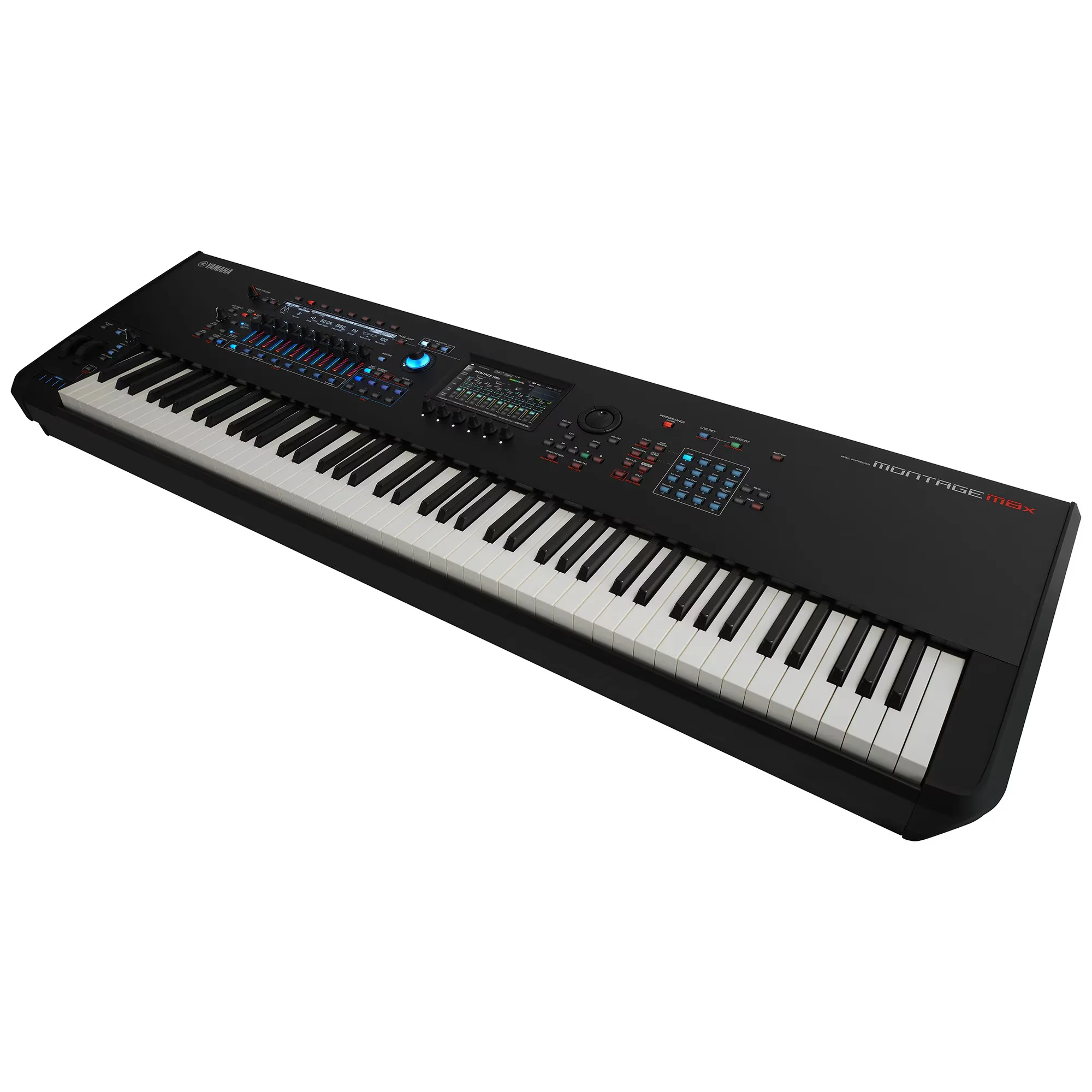 Yamaha Montage M8x Effektsektionen und Filterregler Detail
