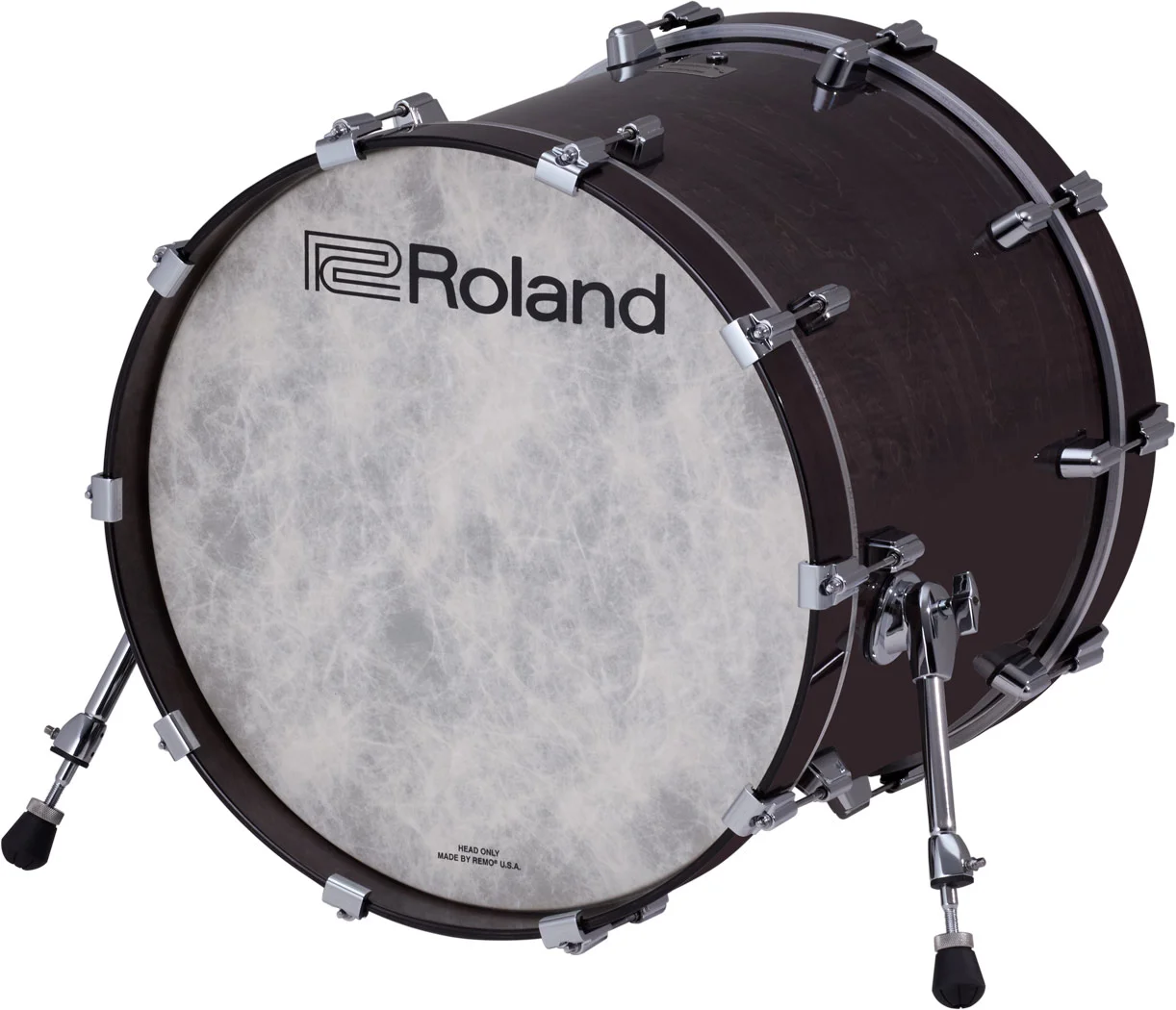 Roland PDA140F Gloss Ebony Floor Tom Pad – 14 Zoll Floor Tom mit schwarzem Hochglanz-Holzkessel