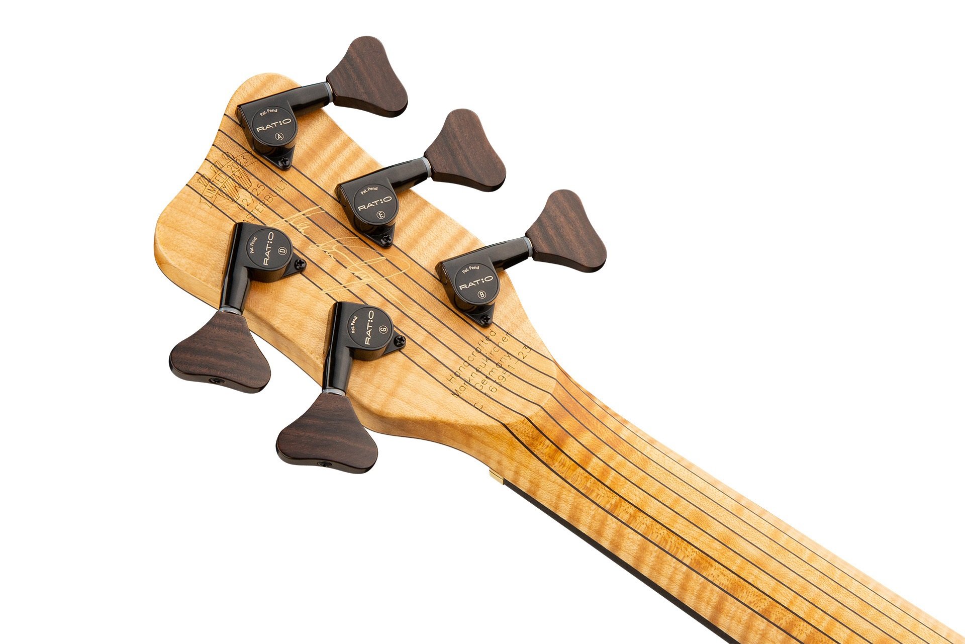 Masterbuilt Corvette $$ Neck-Through, Limited Edition 2023, 5-String - Natural Oil Finish