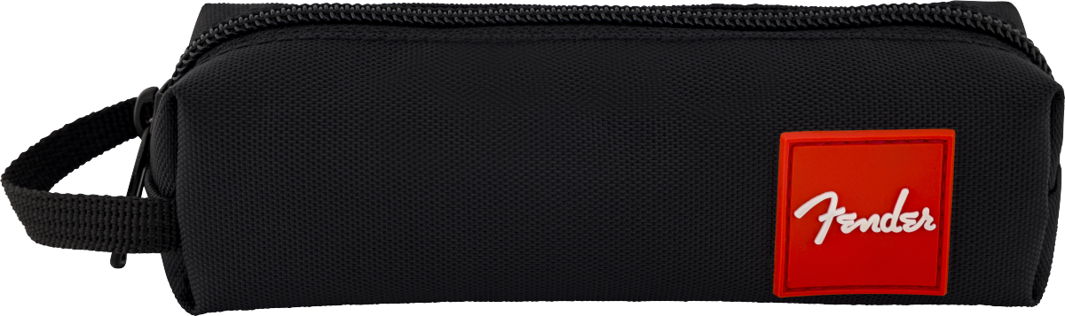 Lautsprechertasche, schwarzes Textilgewebe, Reißverschluss, Trageschlaufe, Fender-Logo