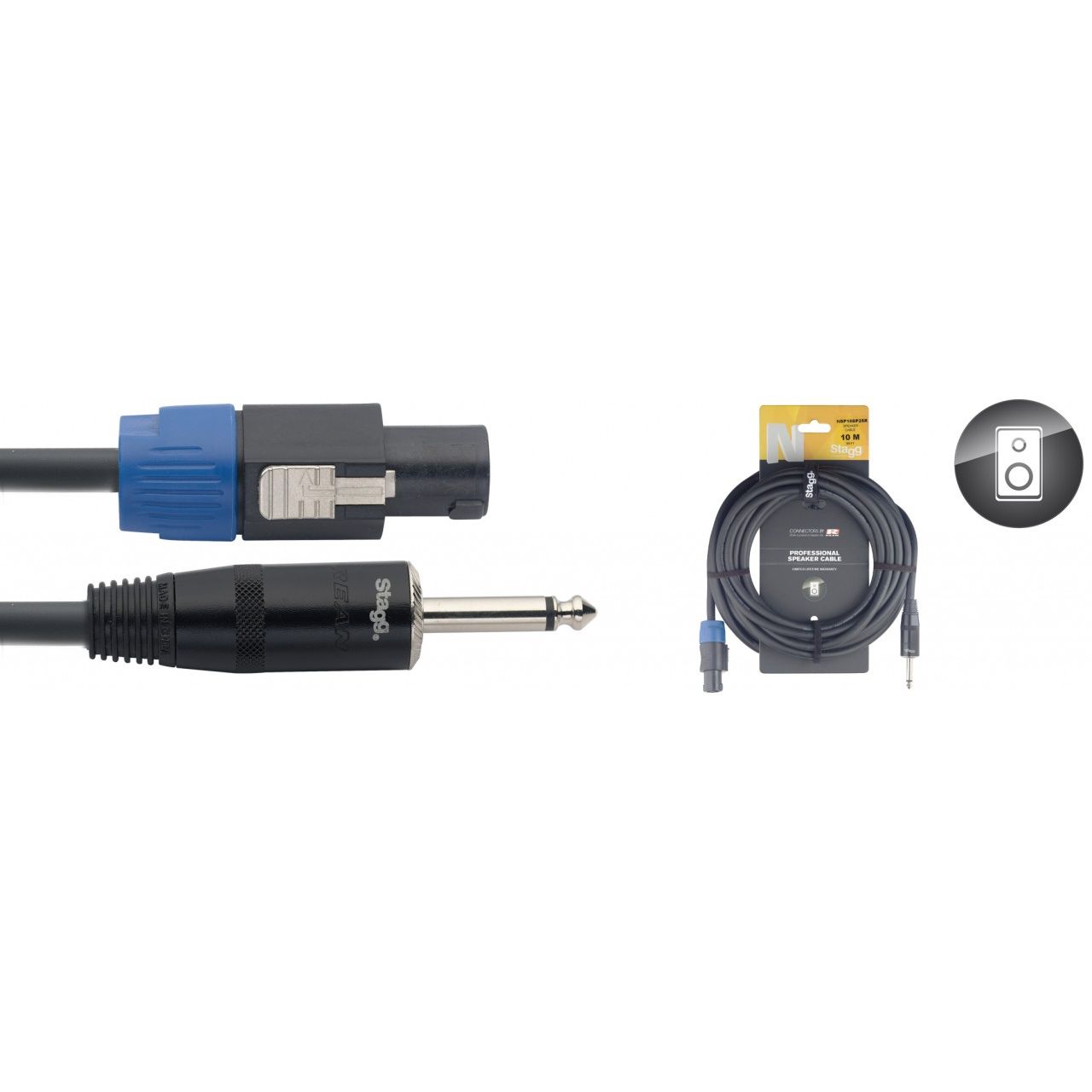 Lautsprecherkabel 2x2,5mm² - SpeakON/Klinke - 6m