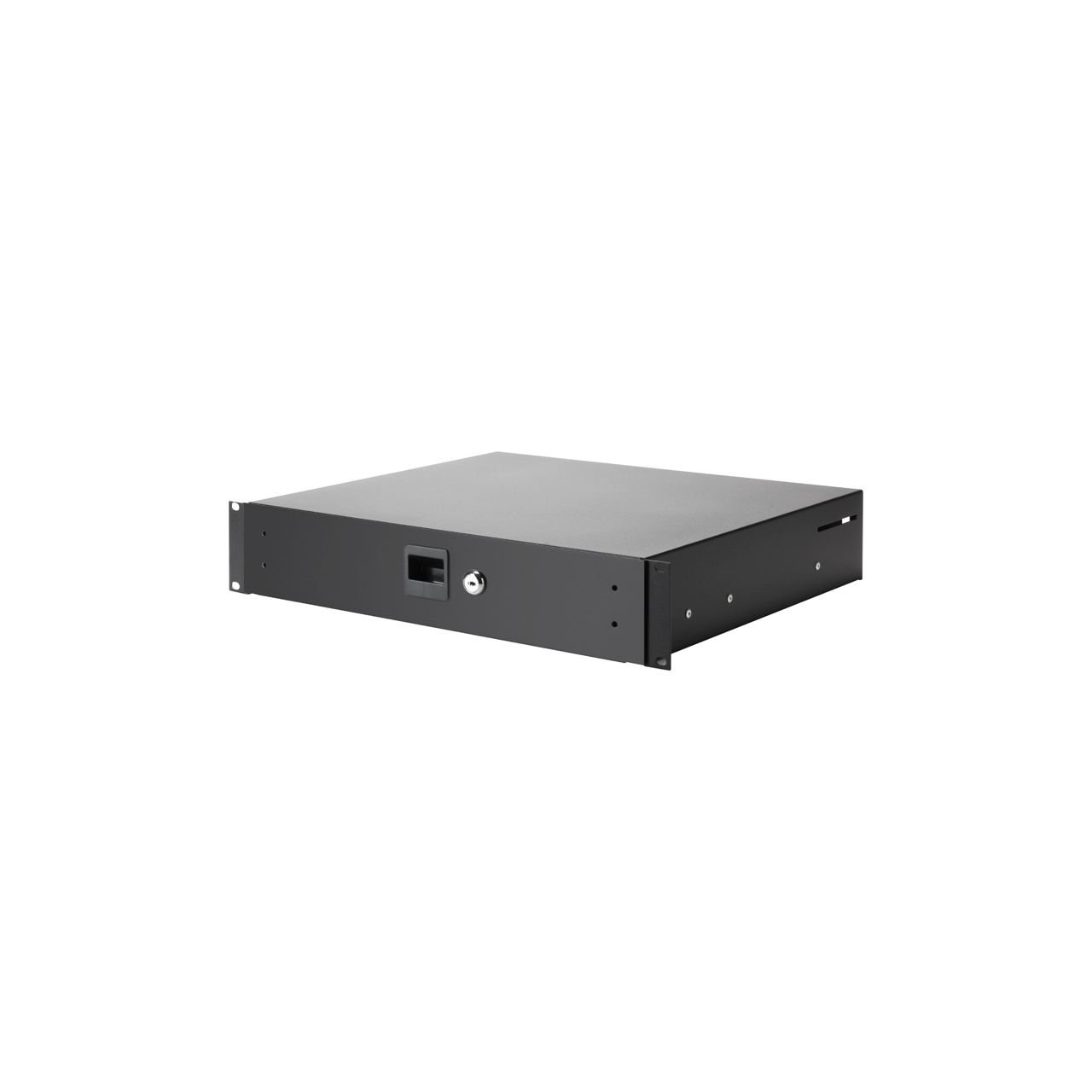 87402A 19" Rackschublade, 39cm tief, 2 HE, abschließbar