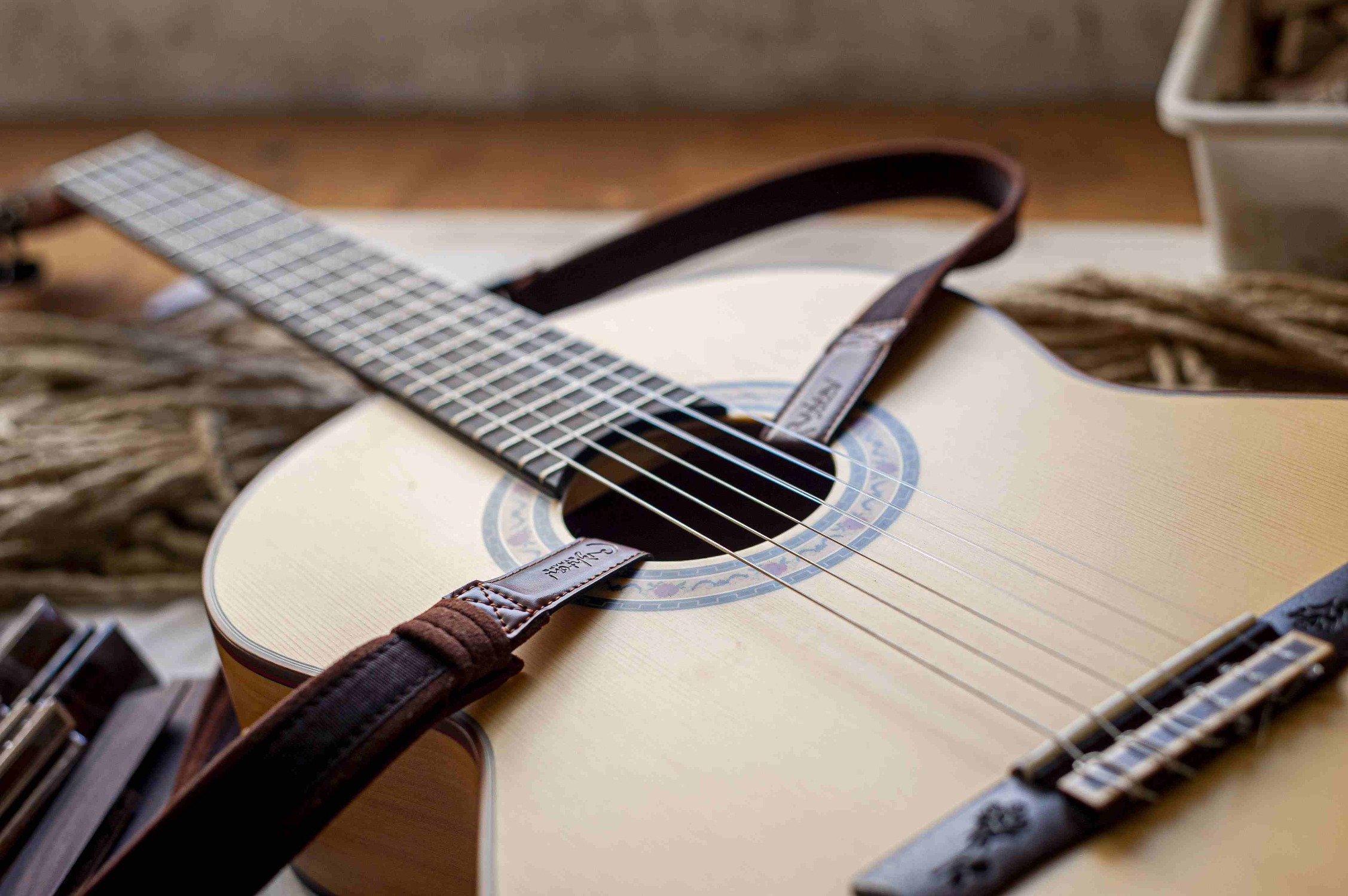 Dual Hook Black Klassische Gitarrengurt