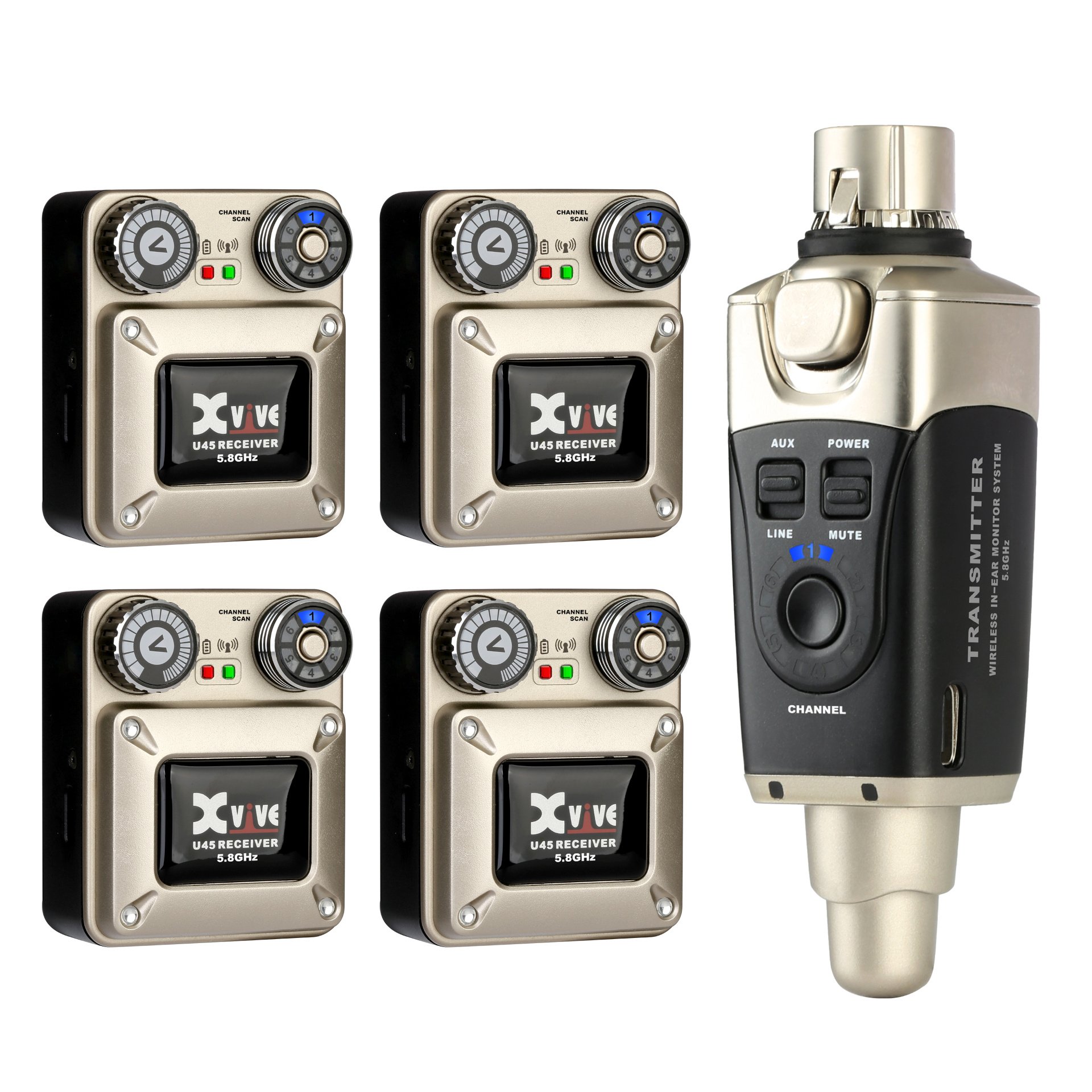 U45 In-Ear Wireless System Bundle 4R, 5.8 GHz