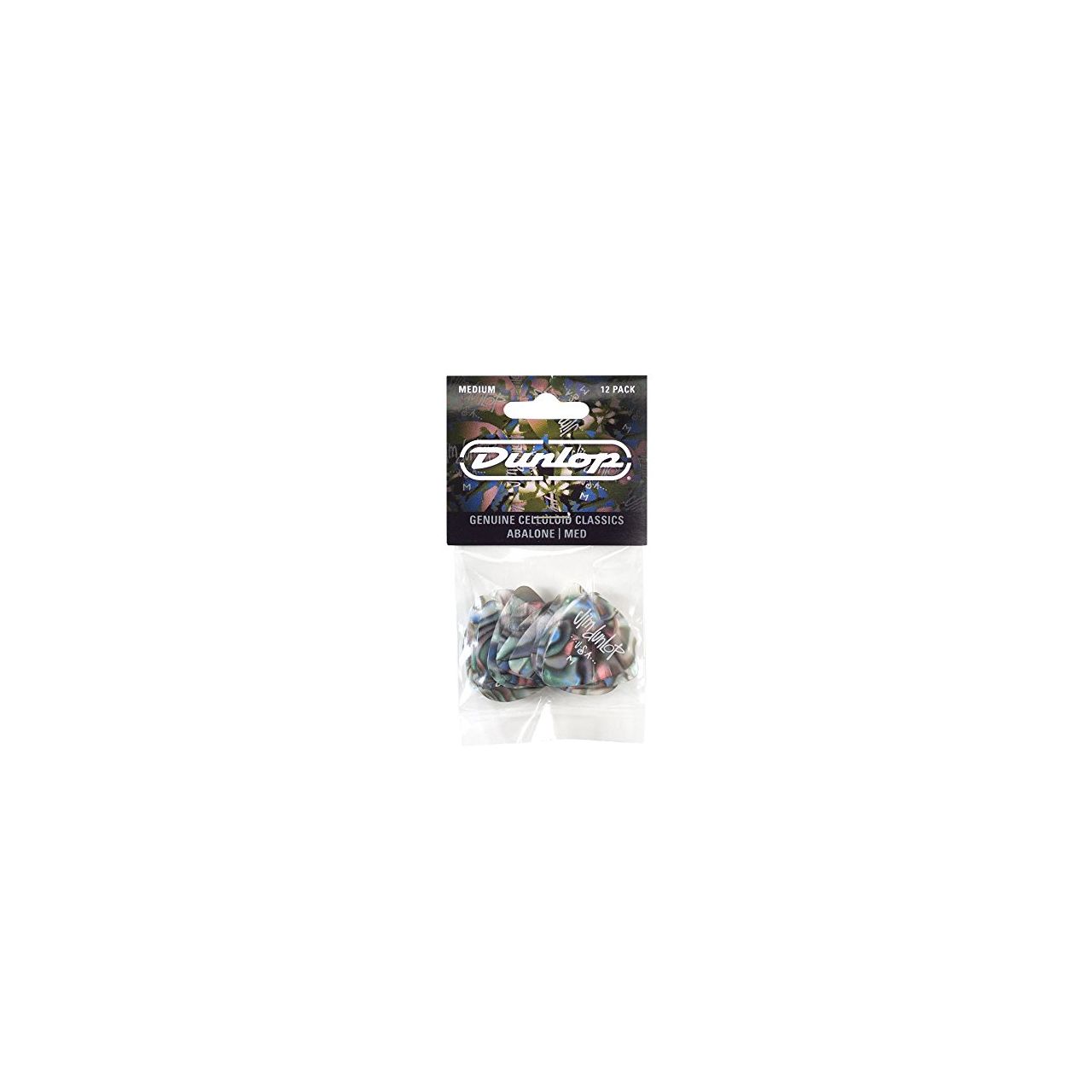 Genuine Celluloid Classic picks 12 Stück Abalone Medium