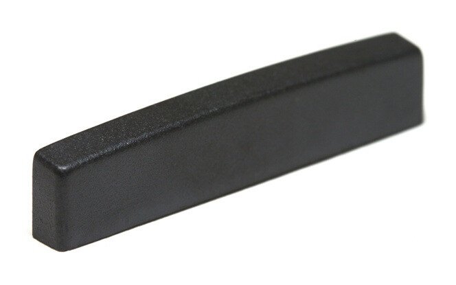 Black TUSQ XL PT-4000-00 - Blank Jumbo Guitar Nut - Electric, Flat