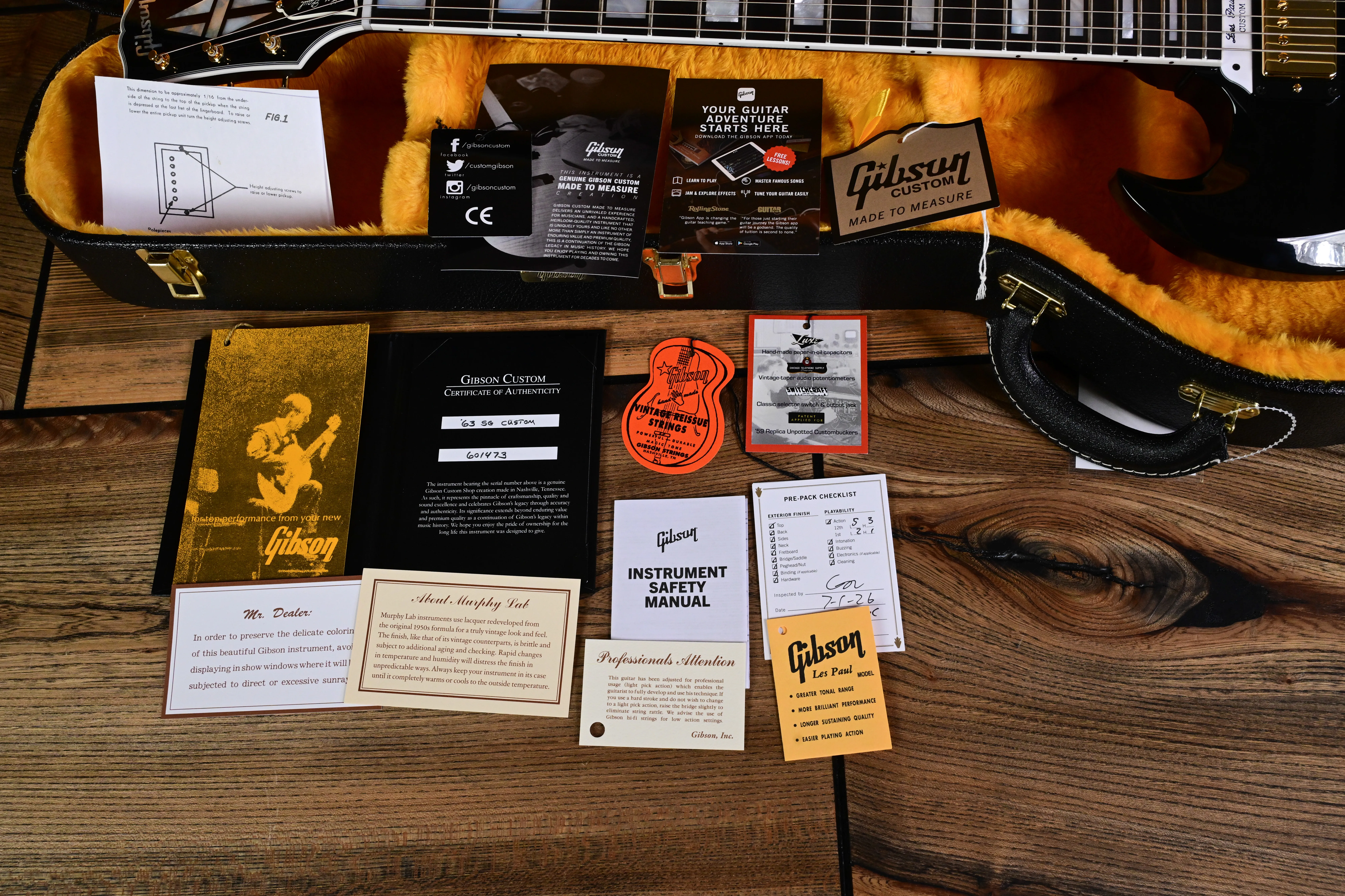 63 SG Custom Ebony Maestro M2M Custom Shop