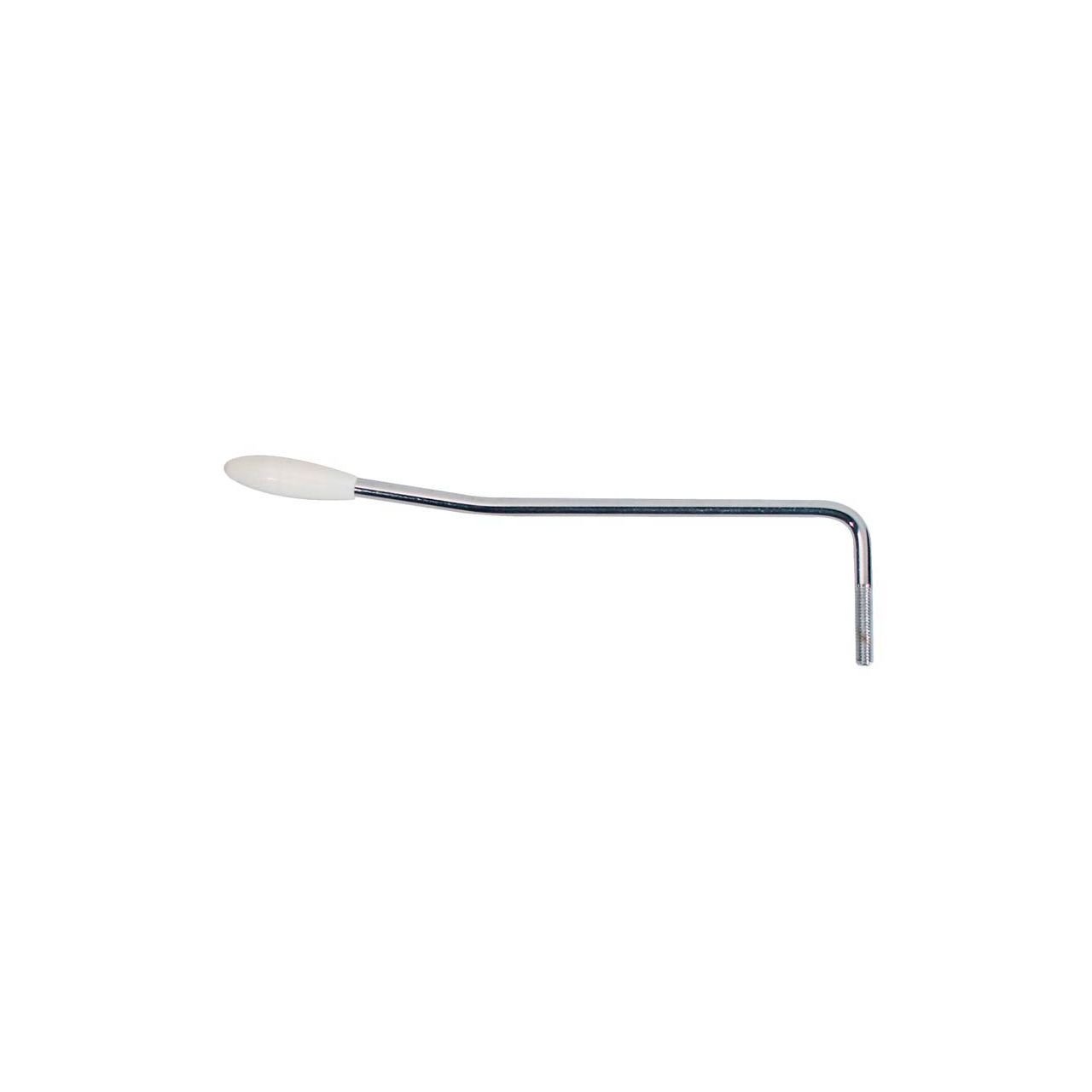 Tremolohebel, 5mm Gewinde, chrom, 5mm Hebel-Durchm., weiße Kappe