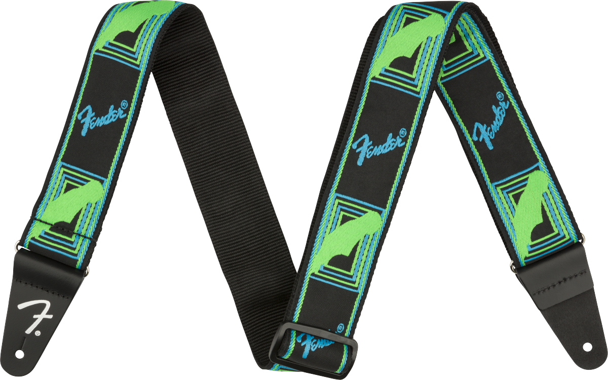 Neon Monogrammed Strap Green/Blue