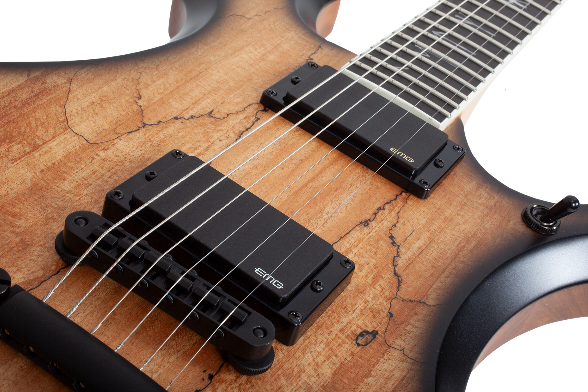 Wrathmaker Spalted Maple Black Burst