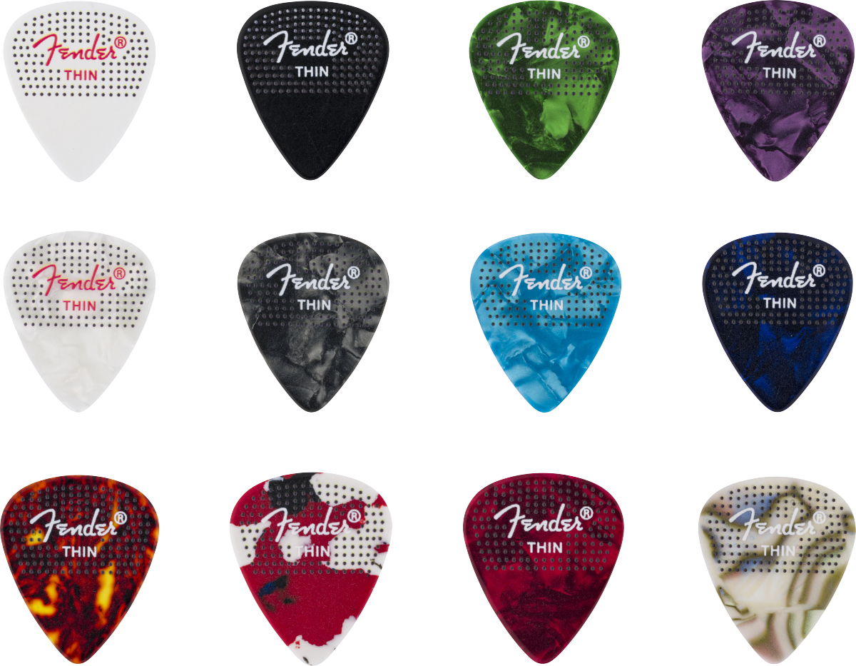 351 Dotted Celluloid Pick Thin  12-Pack