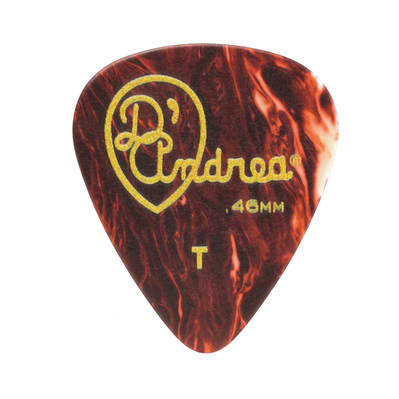 Shell Celluloid Picks - 351 Shape (TPG351 .46TH), 12 pcs Pick Pack, 0.46 mm, Shell