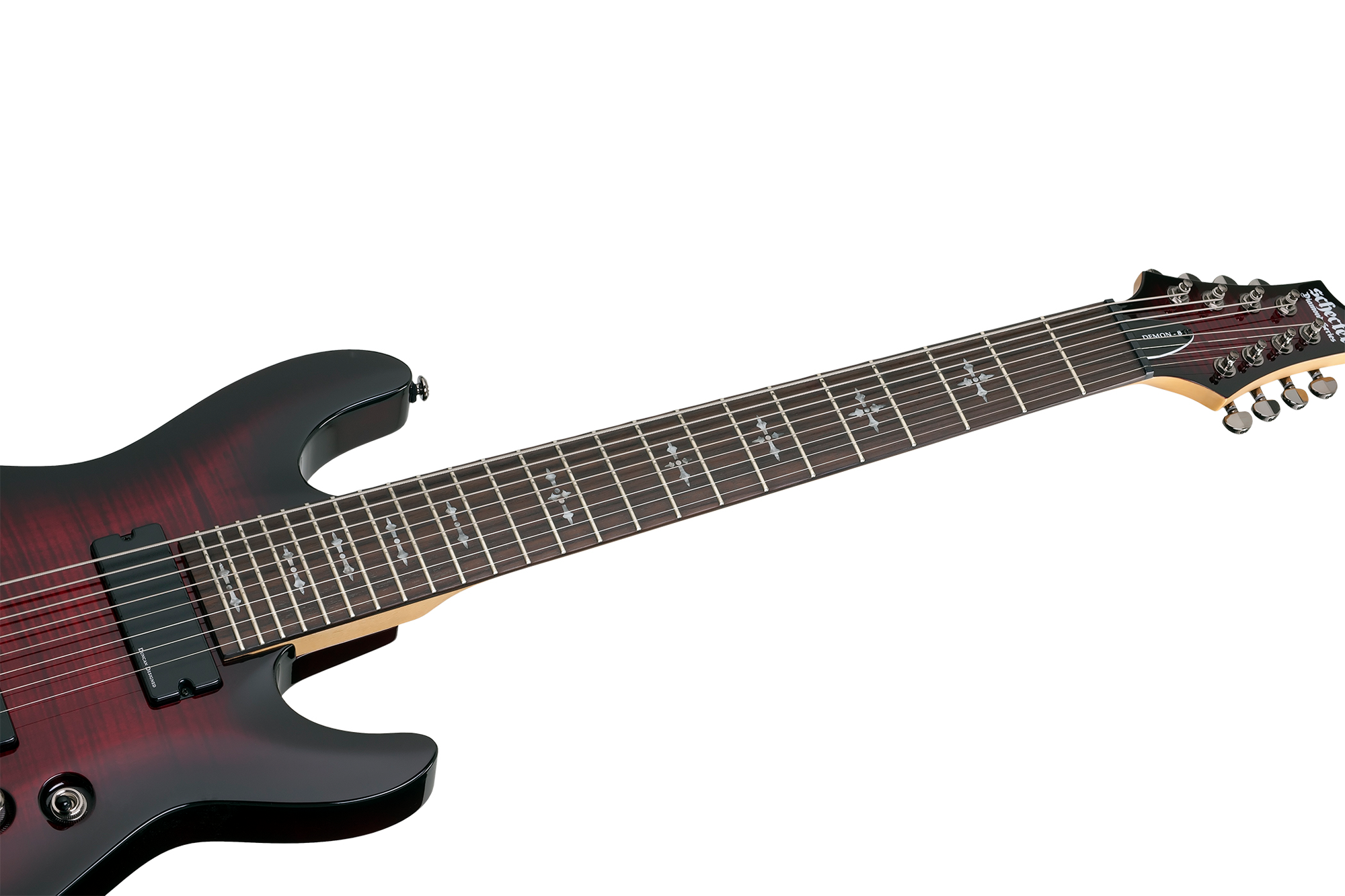 Demon 8 Crimson Red Burst E-Gitarre