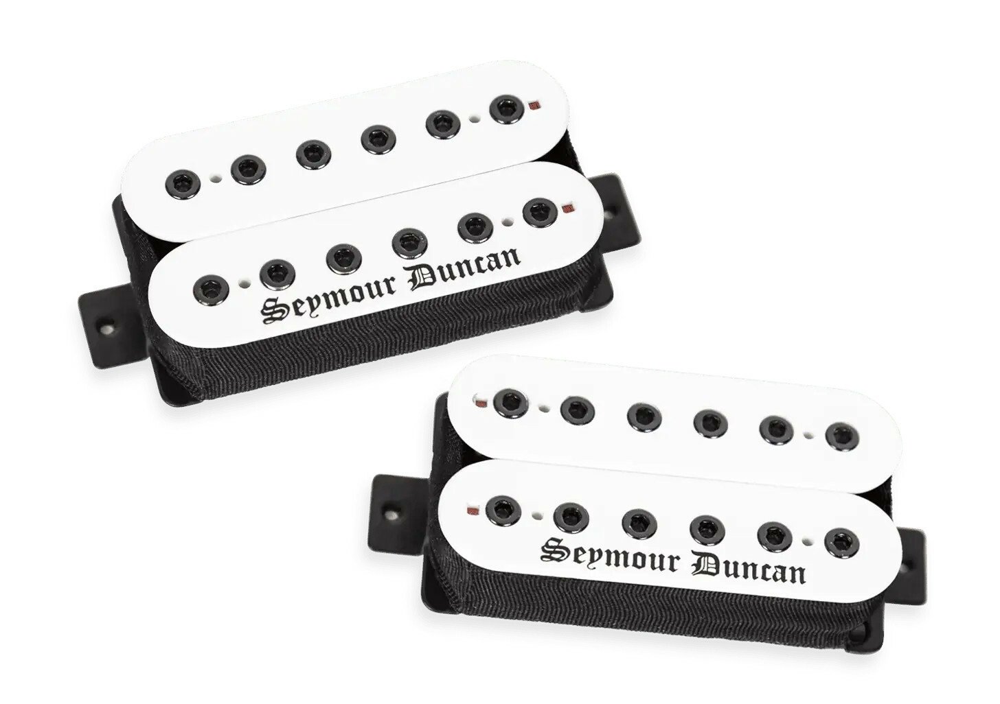 Black Winter Humbucker - Pickup Set - Blackened White