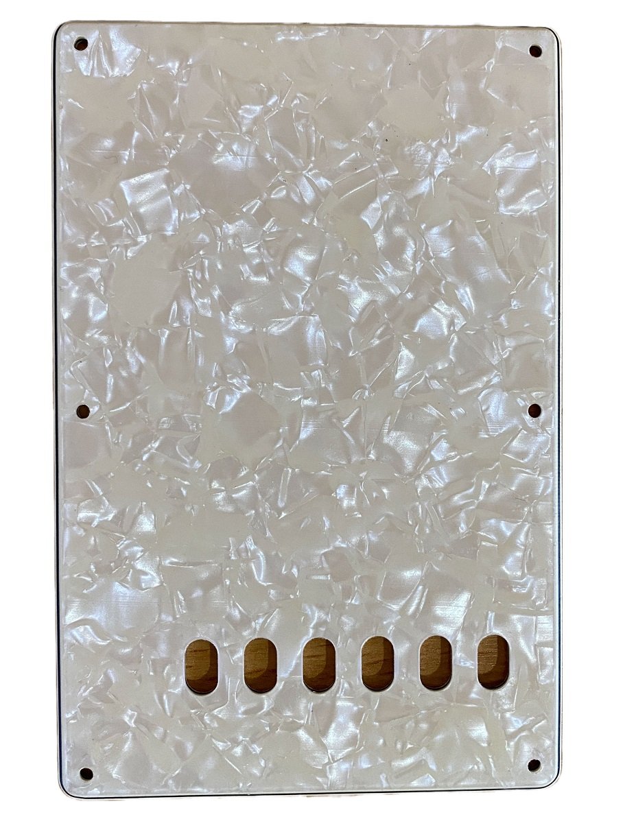 Vintage Weiß Pearloid Backplate für Strat Style E-Gitarre