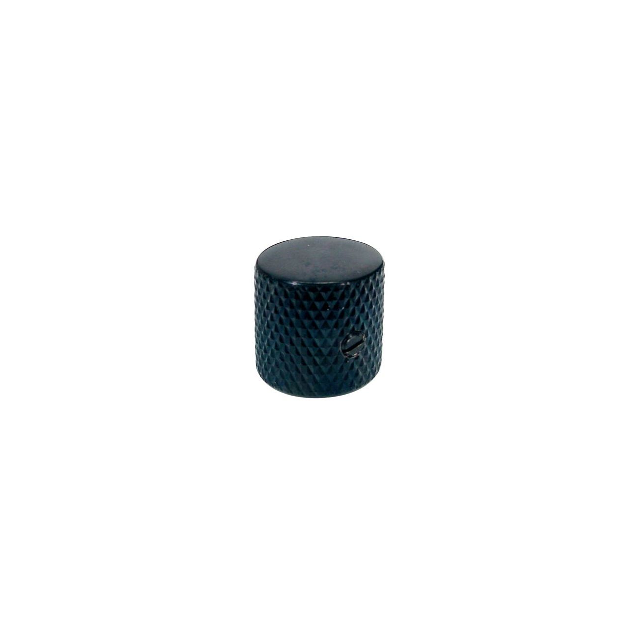 Potiknopf, Dome Knob, Metall, schwarz, 19,0mmx19.0mm, mit Schraube, 6,1mm Schaft, für CTS