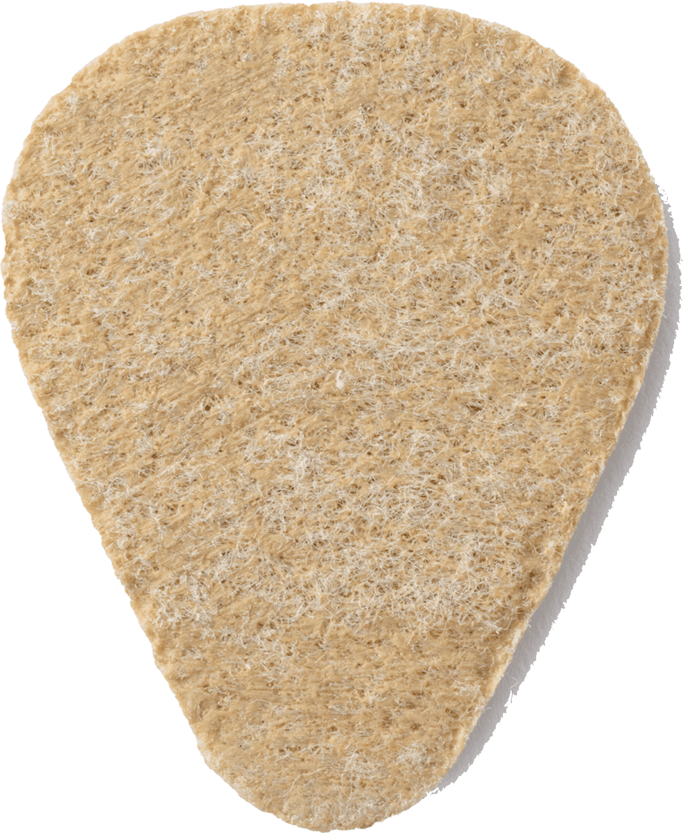 Felt Pick - Nick Lucas Shape Picks 3,20" hellbraun 12 Stk.