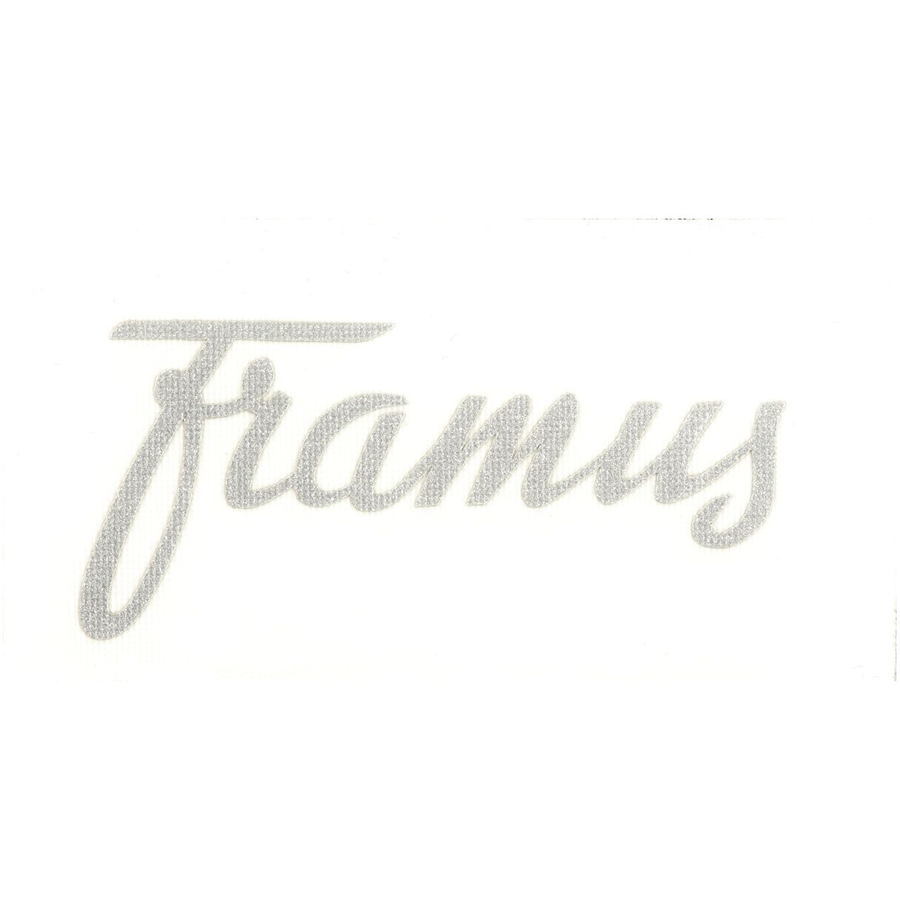 Headstock Logo Decal Silver