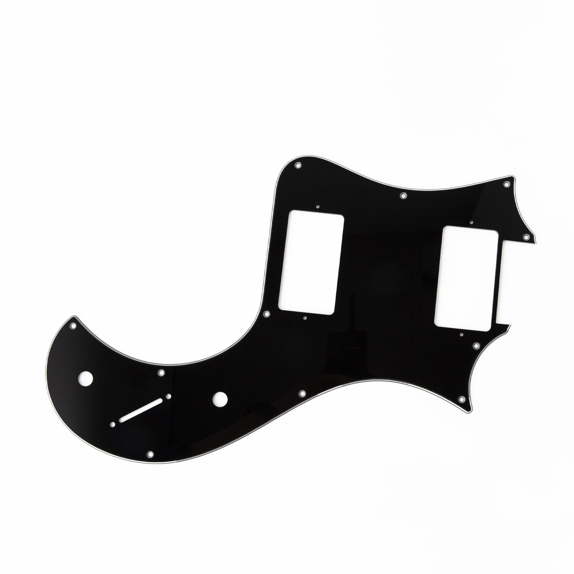 S2 Starla Pickguard, 3 ply Black/White/Black
