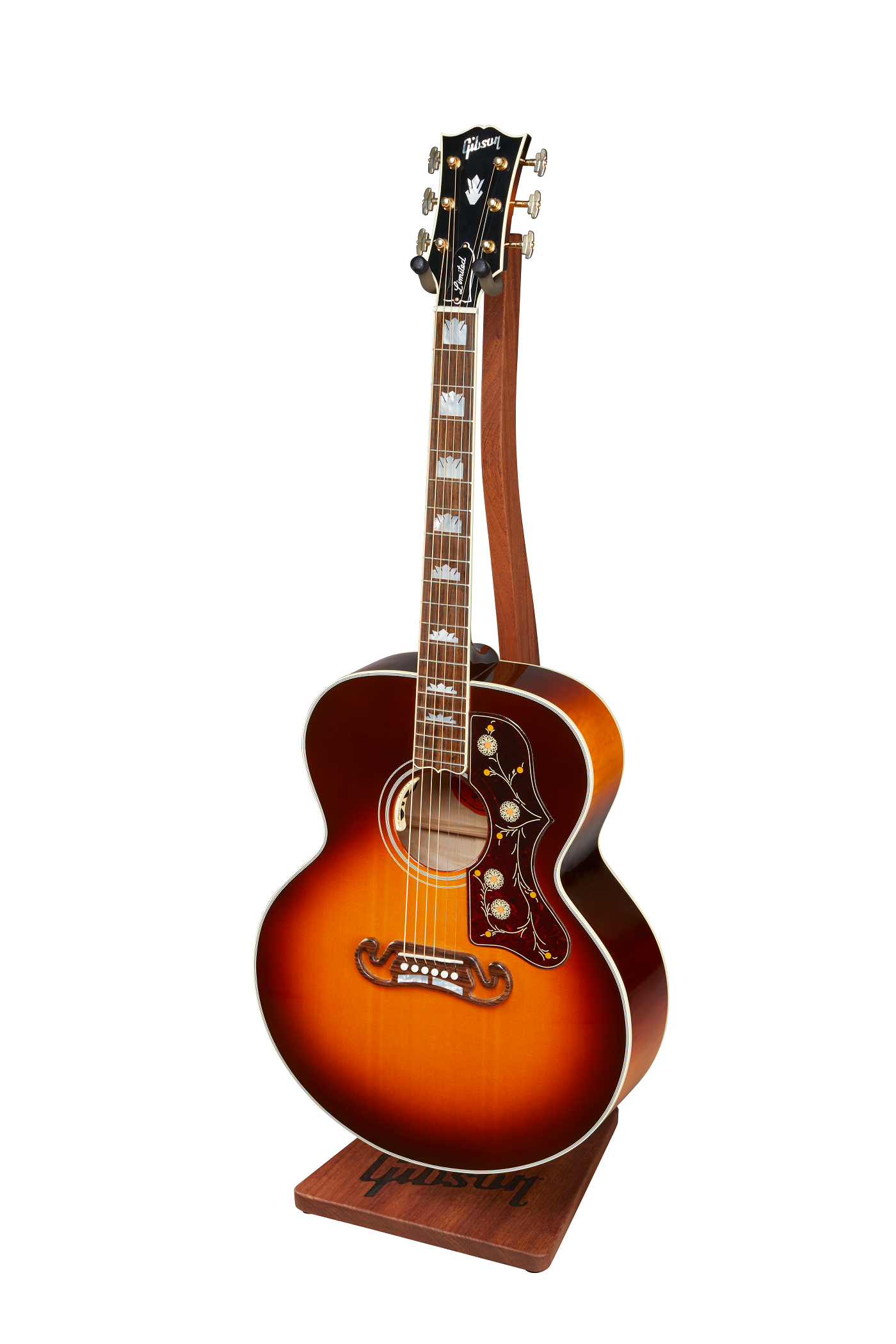Handcrafted Wooden Guitar Stand, Mahogany