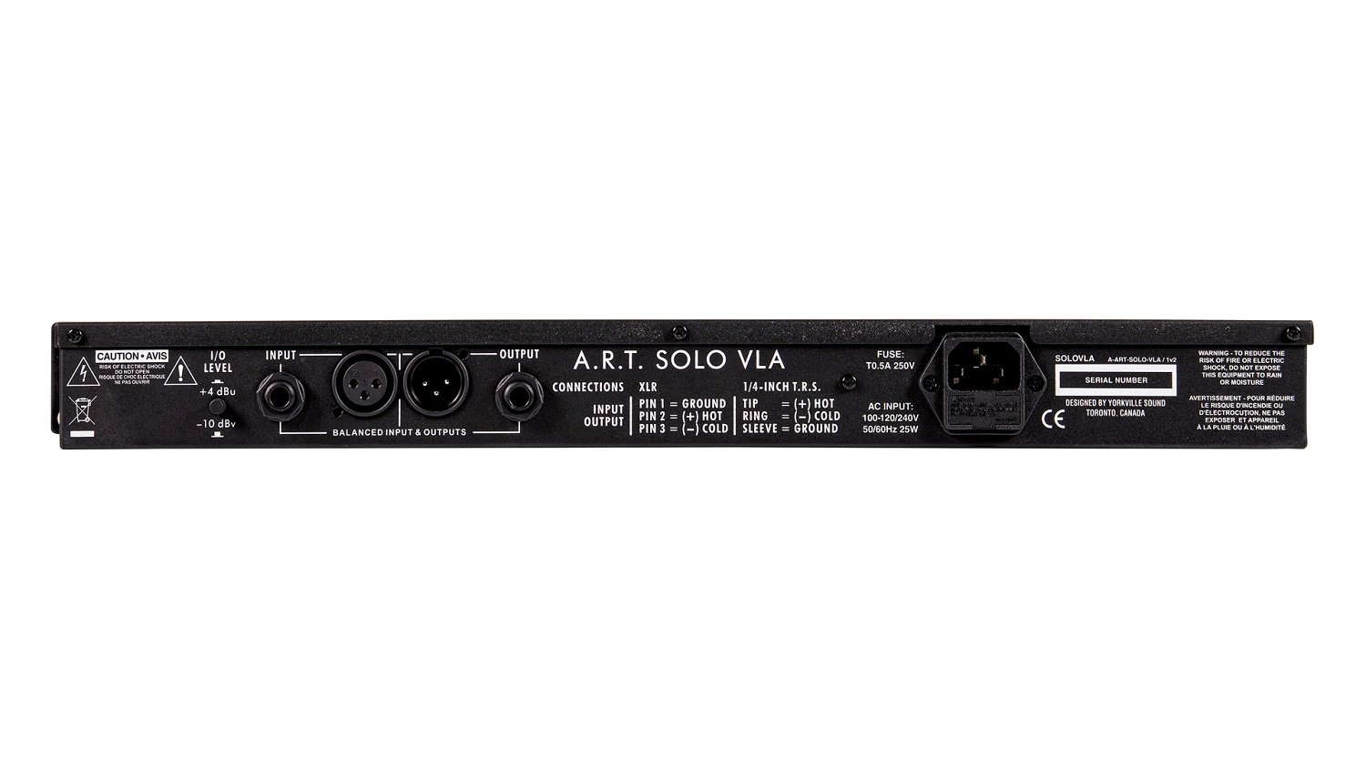 SOLO VLA – Einkanal-Rackmontierter Multi-Voice-Röhren-Opto/Kompressor