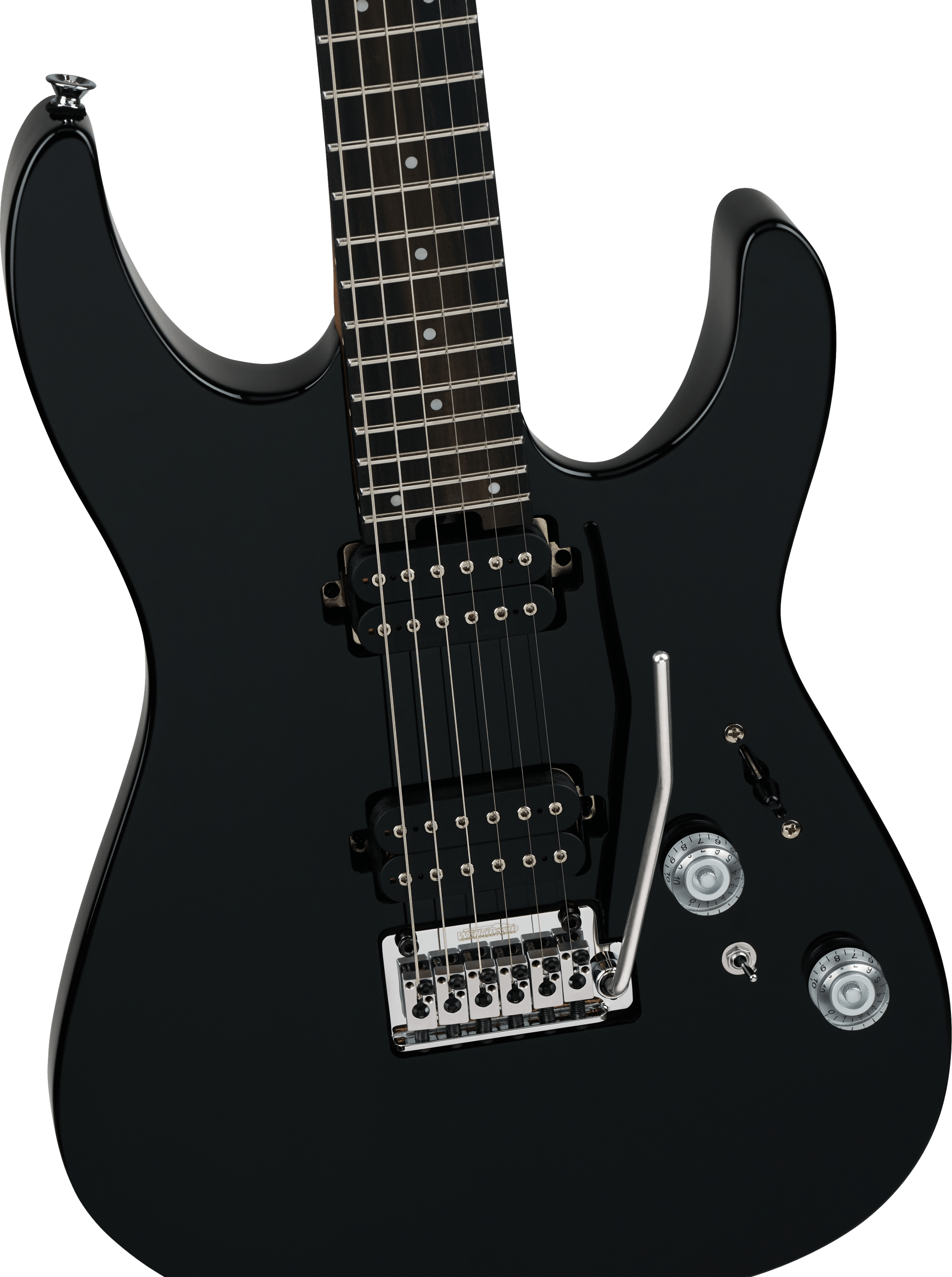Pro-Mod Plus DK24 HH 2PT EB, Ebony Fingerboard - Raven Black