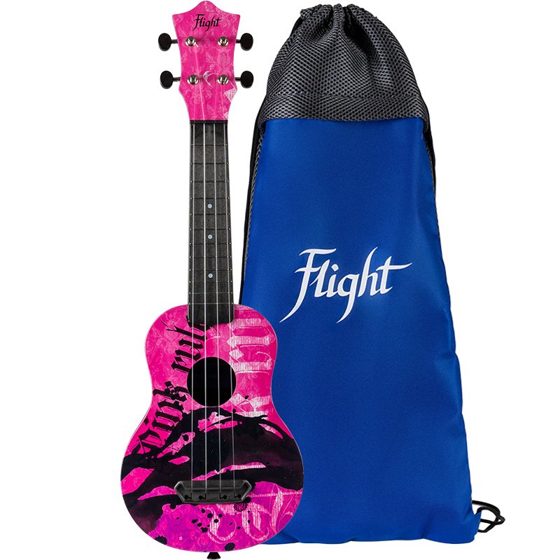 UTS-40 Pink Rules Ultra Travel Ukulele