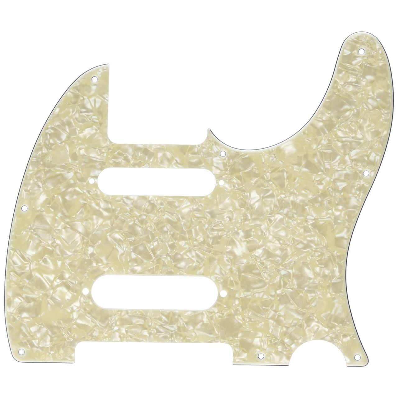 4-Ply White Moto Nashville Series Tele Pickguard