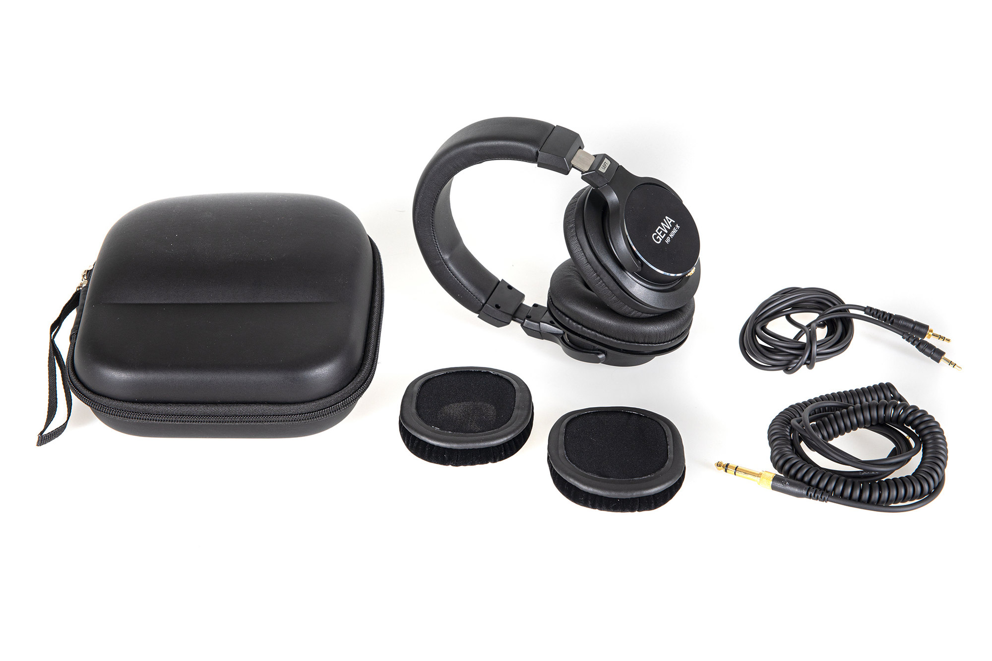 Kopfhörer, Over-Ear, schwarz, abnehmbares Kabel, Transportetui