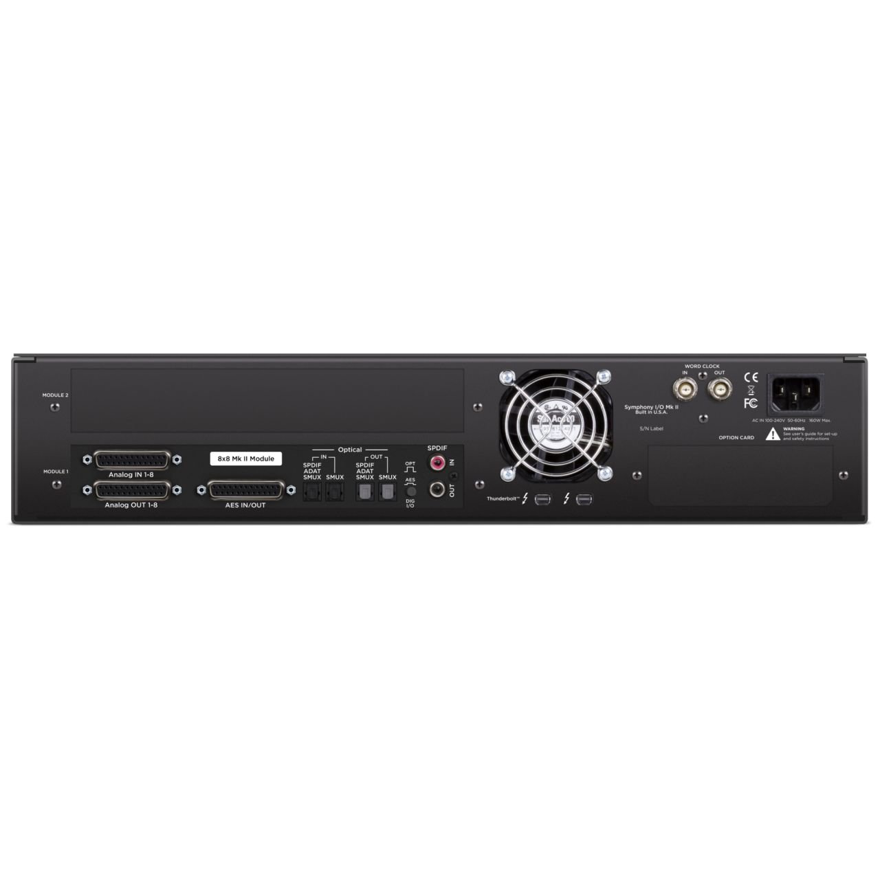 Symphony I/O Mk II 8X8 Thunderbolt - Symphony I/O MKII Thunderbolt Chassis with 8x8 Analog I/O + 8x8