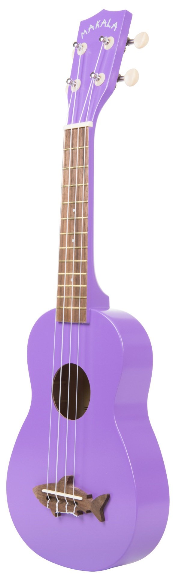 Makala Shark MK-SS-PUR - Sea Urchin Purple Soprano Shark Ukulele, with Tote Bag