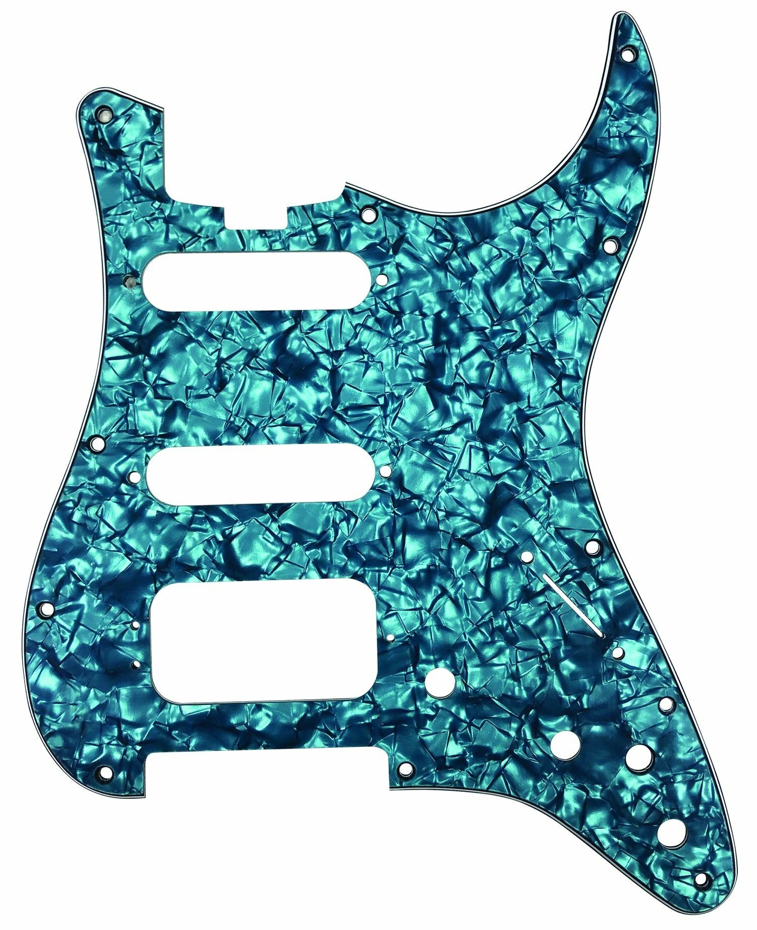 ST-Style HSS Pickguard (DPP ST AQP HSS), Aqua Pearl