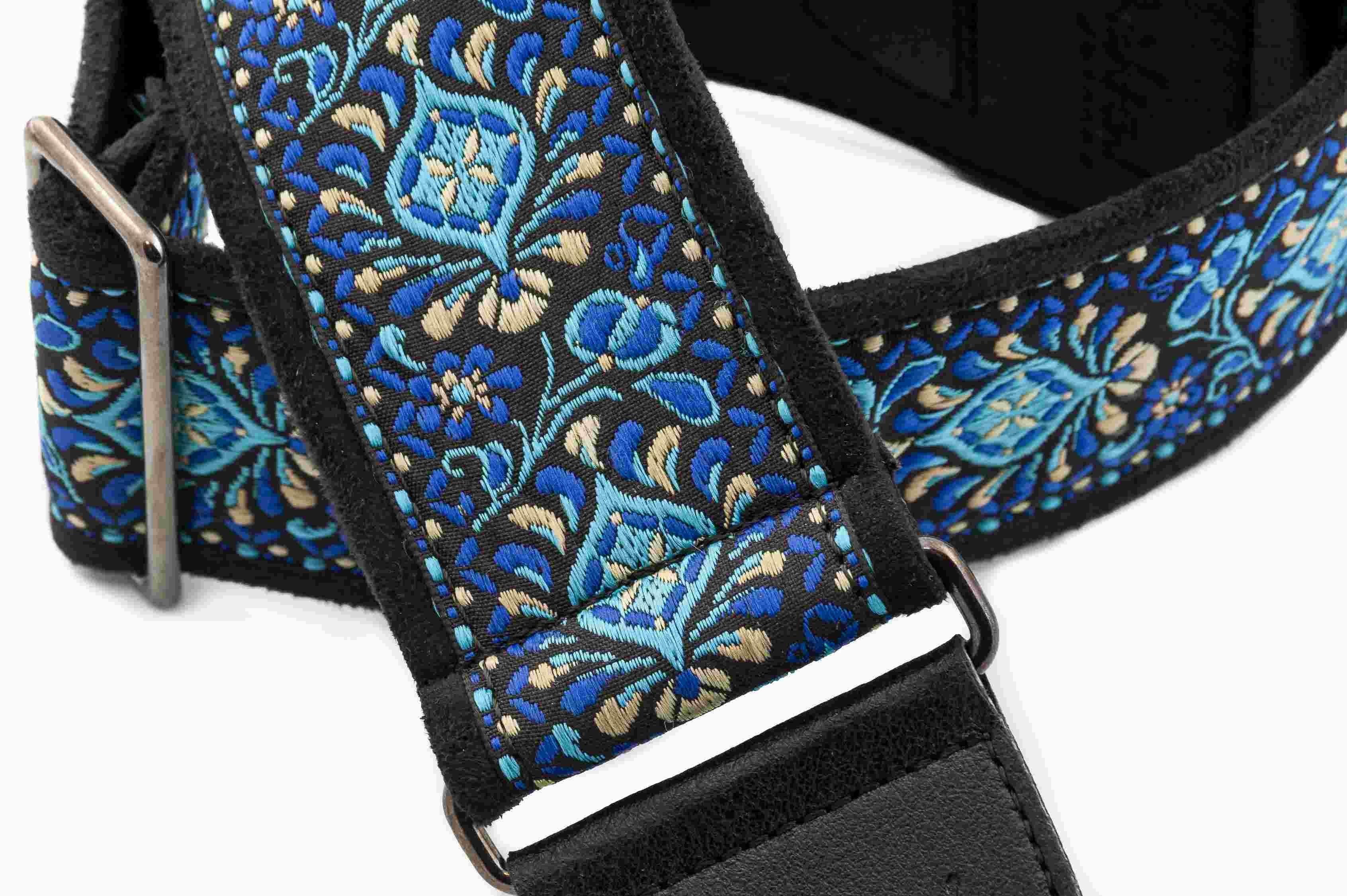 Woodstock II Blue Guitar Strap