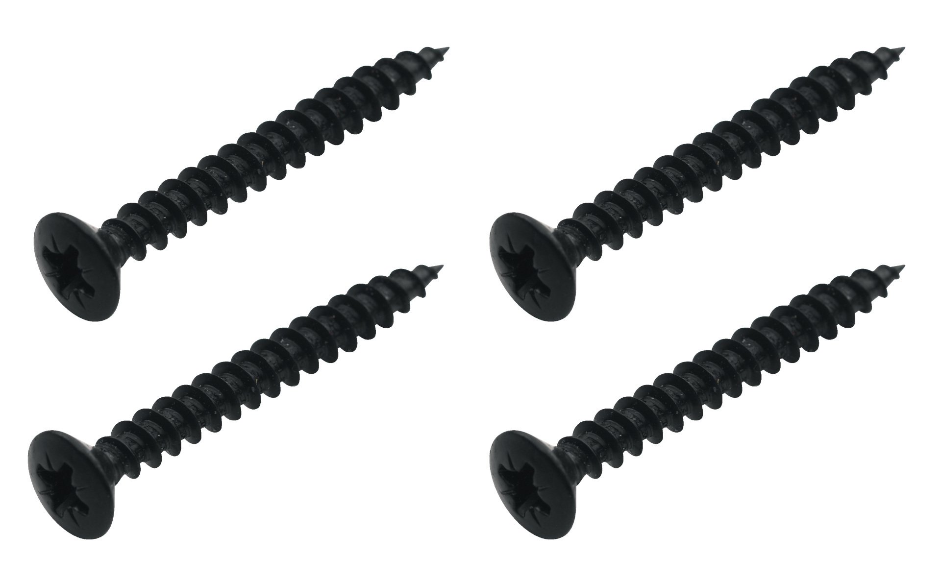 Screws for Bolt-On Necks, 40 mm, 4 pcs. - Black