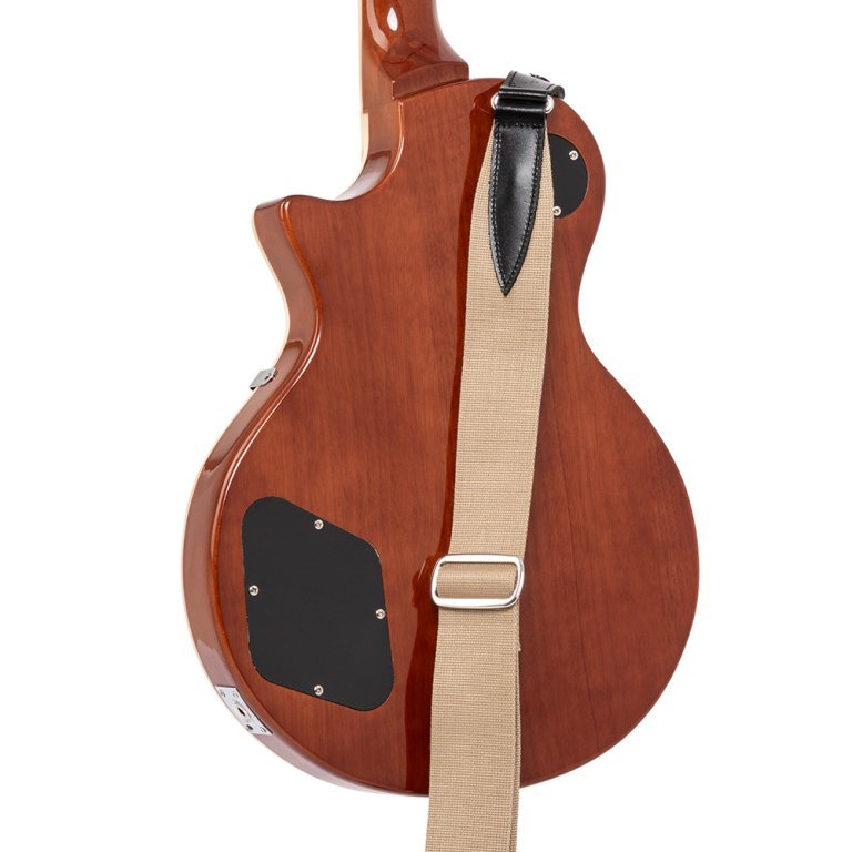 Gitarrengurt Baumwolle White