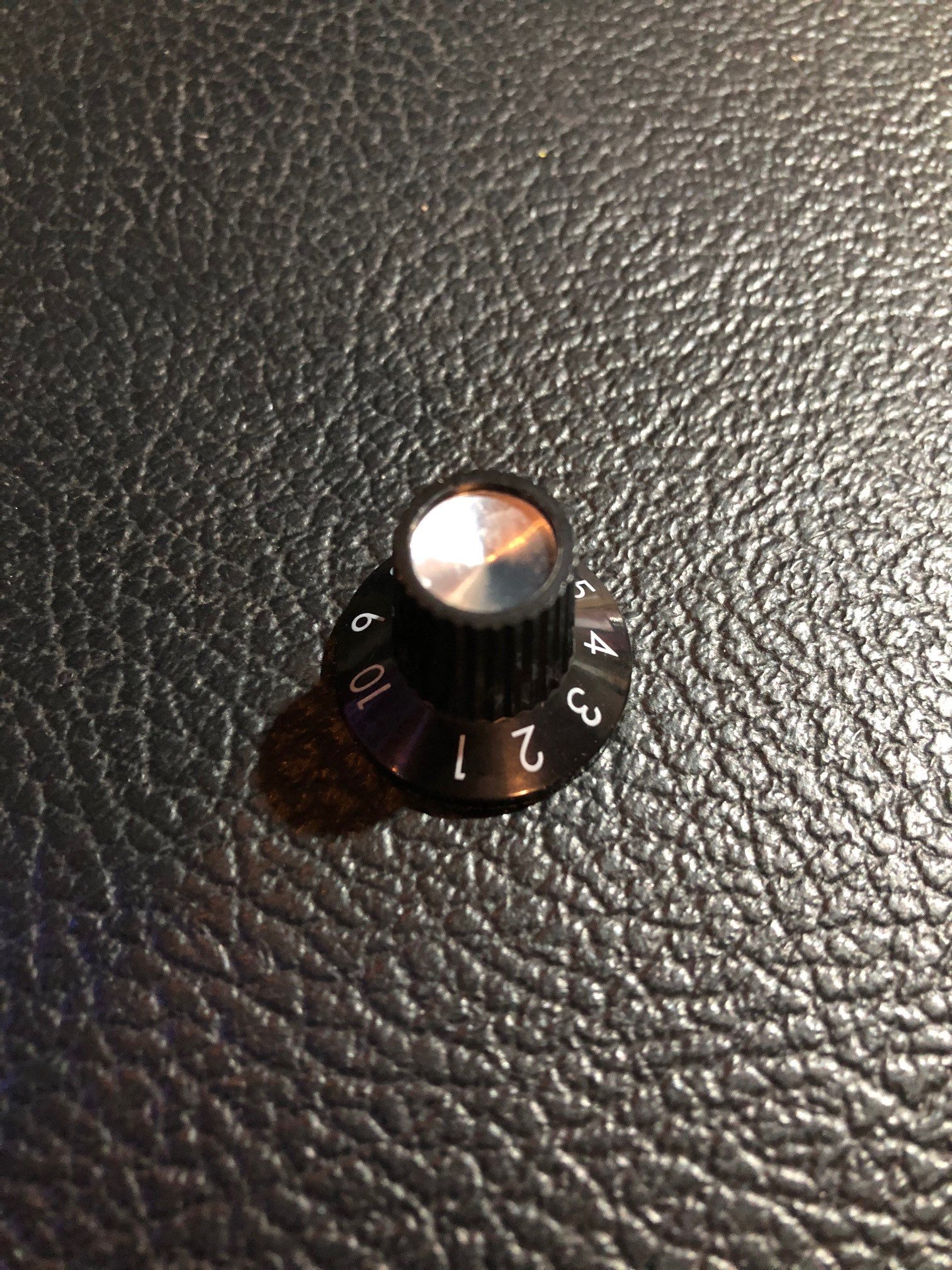 Numbered Control Knob Black / Chrome for Fender Champion Amps